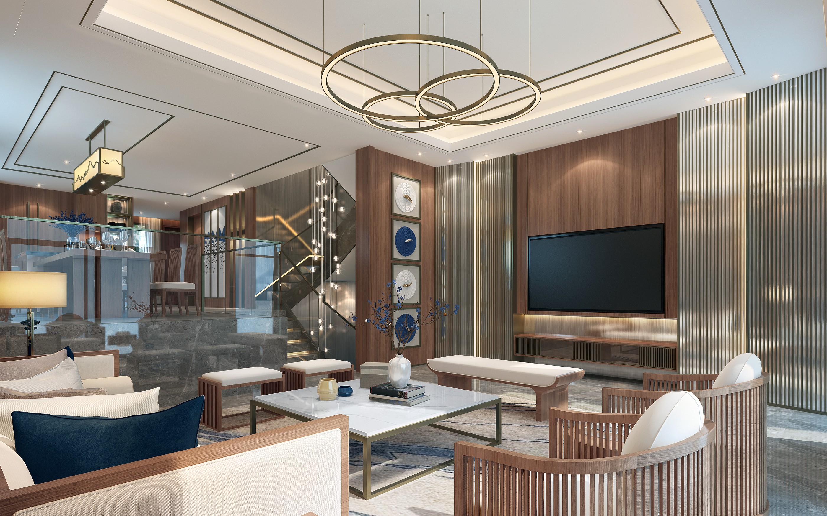 新中式私宅 - 效果图交流区-建e室内设计网