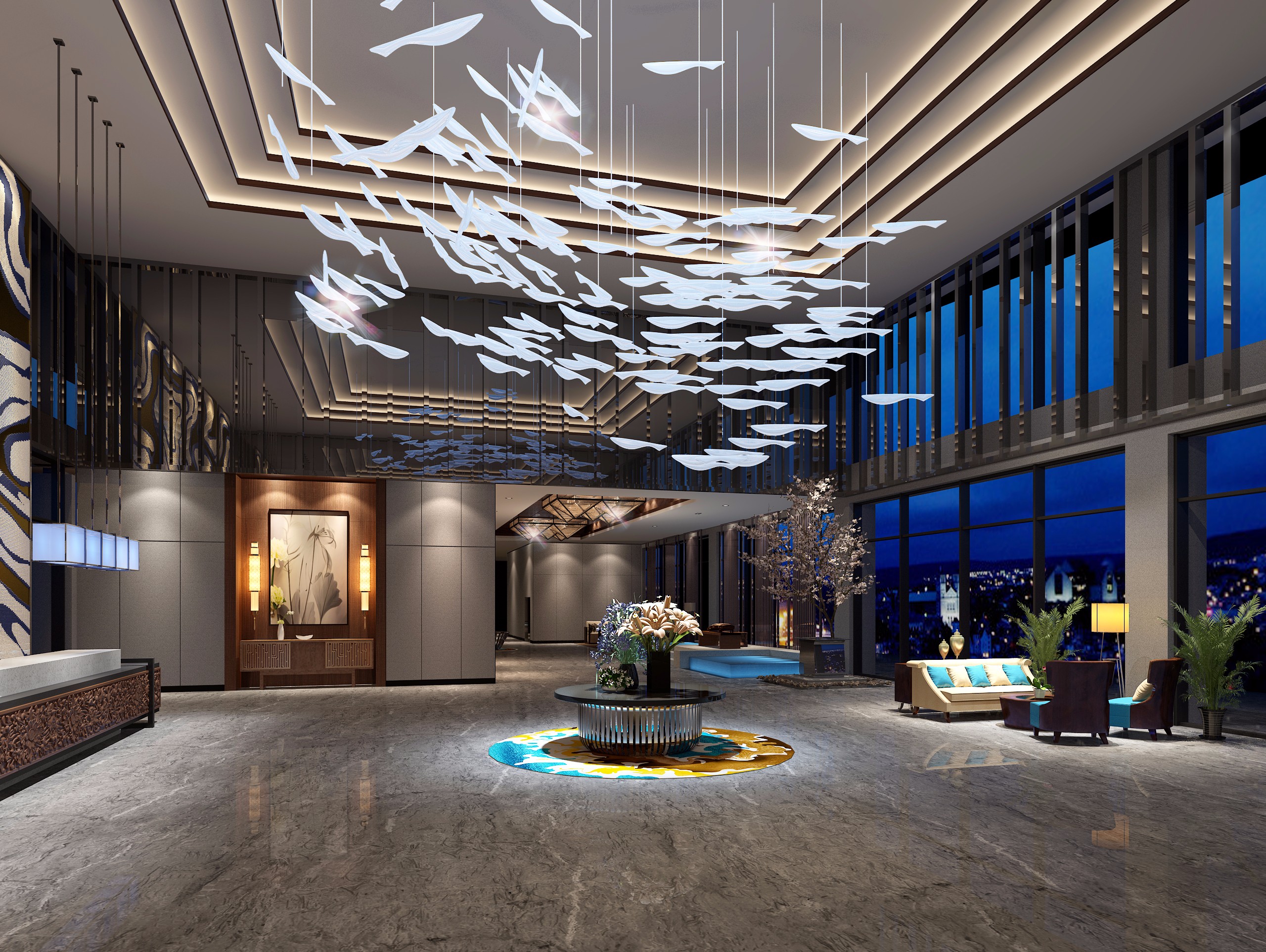 长春范老师大厅效果图 - 效果图交流区-建e室内设计网