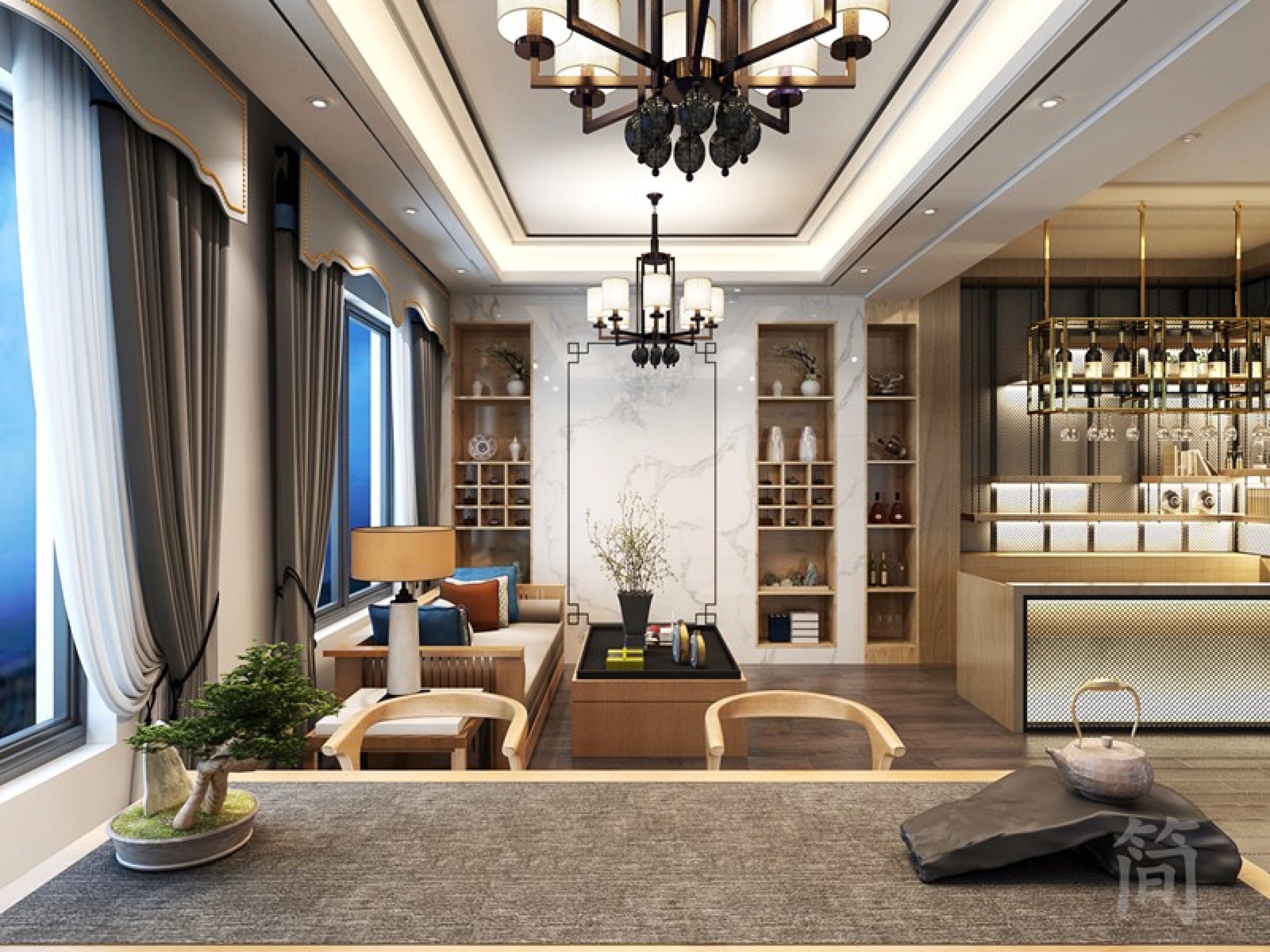 休闲会所[ID: 105988438]_建e效果图