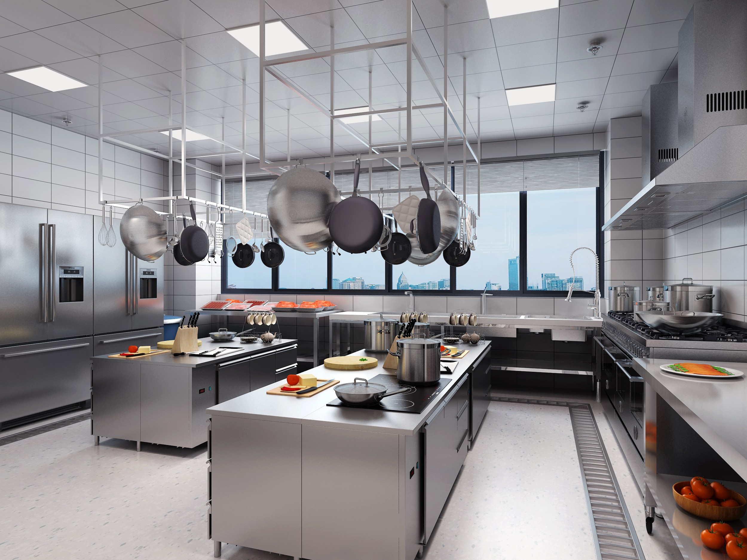 食堂- 效果图交流区-建e室内设计网