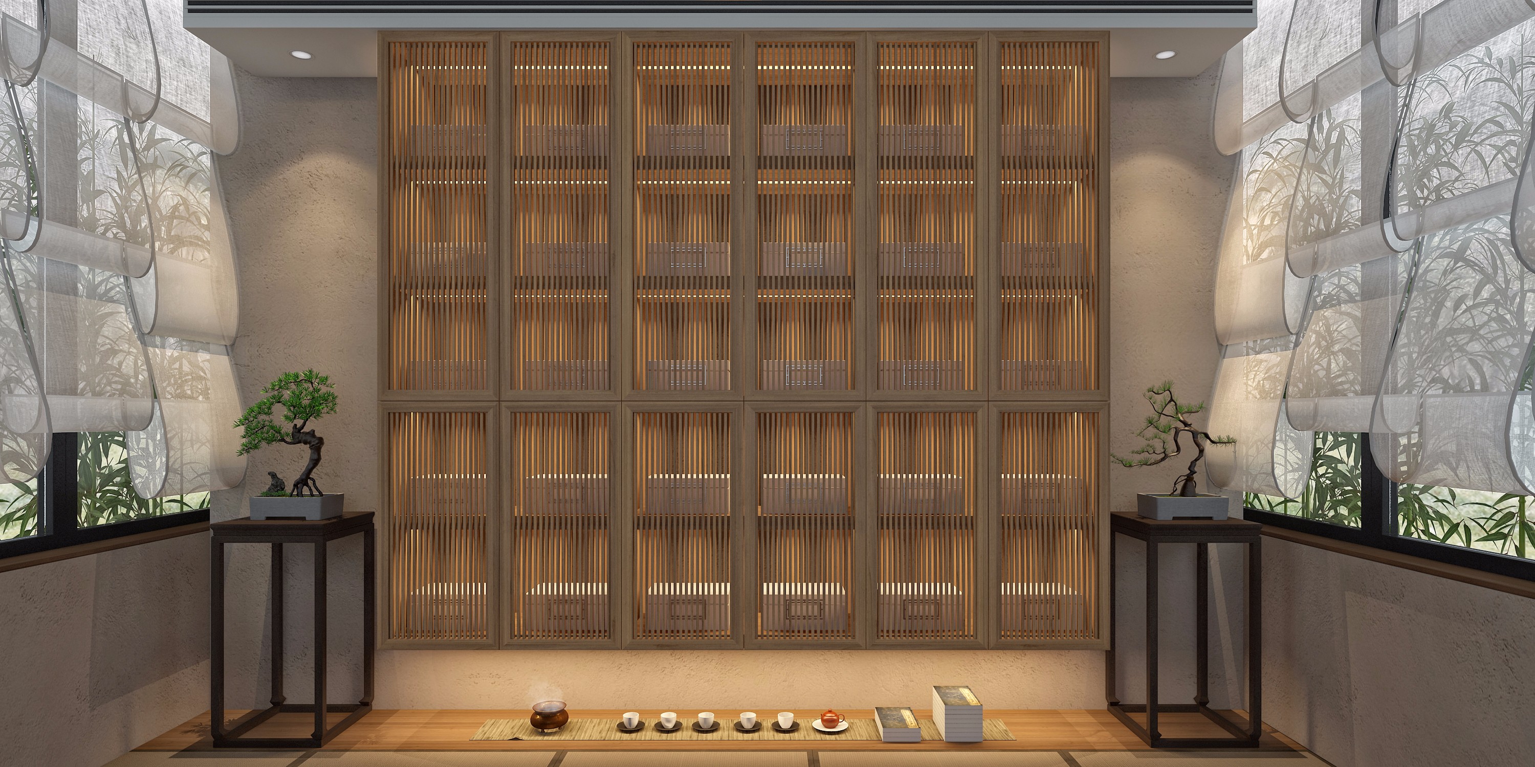 禅意小茶室-苡芯软装设计视觉表现
