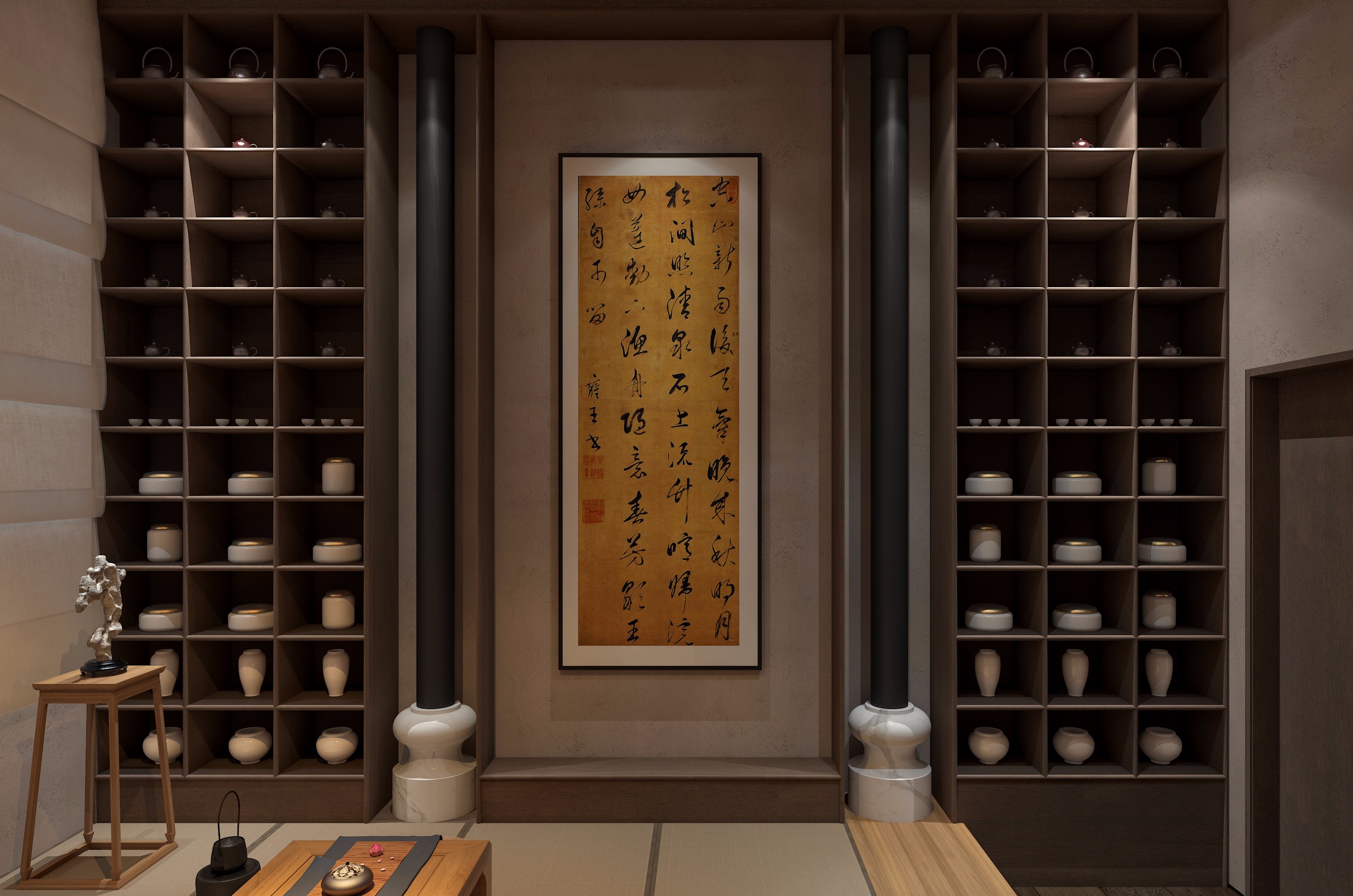 禅意小茶室-苡芯软装设计视觉表现