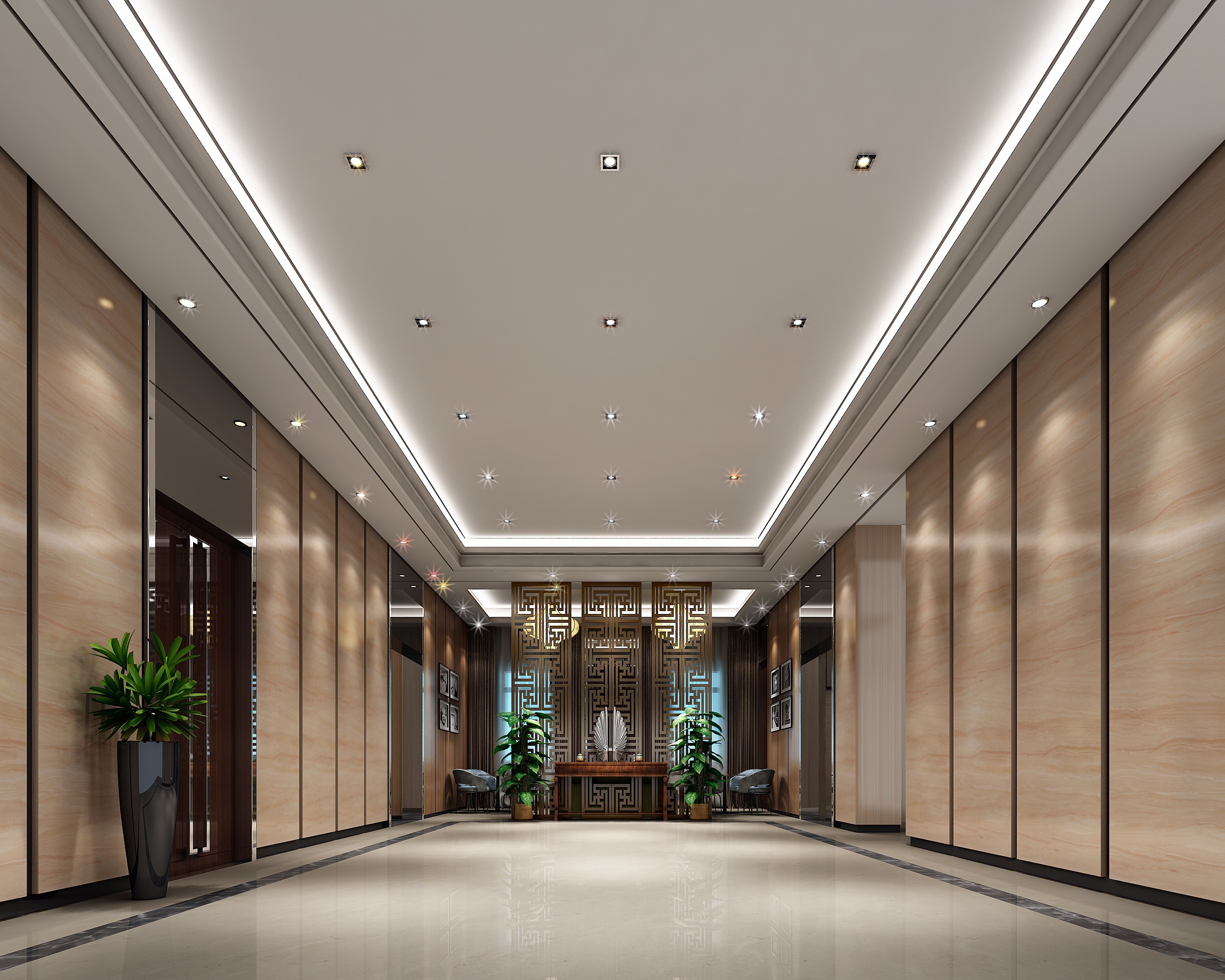 高级会所门厅[ID: 106709317]_建e效果图