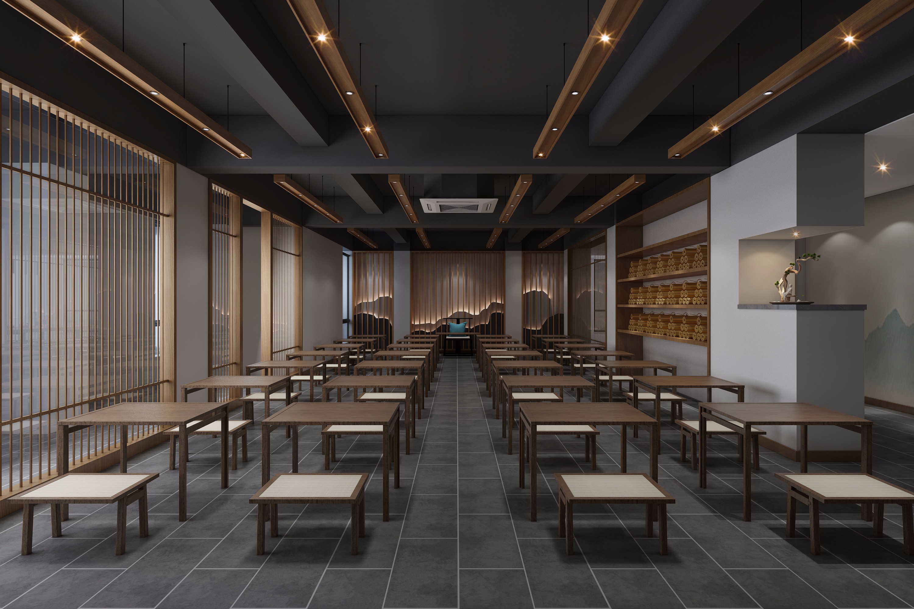 蒙正书院 - 效果图交流区-建e室内设计网