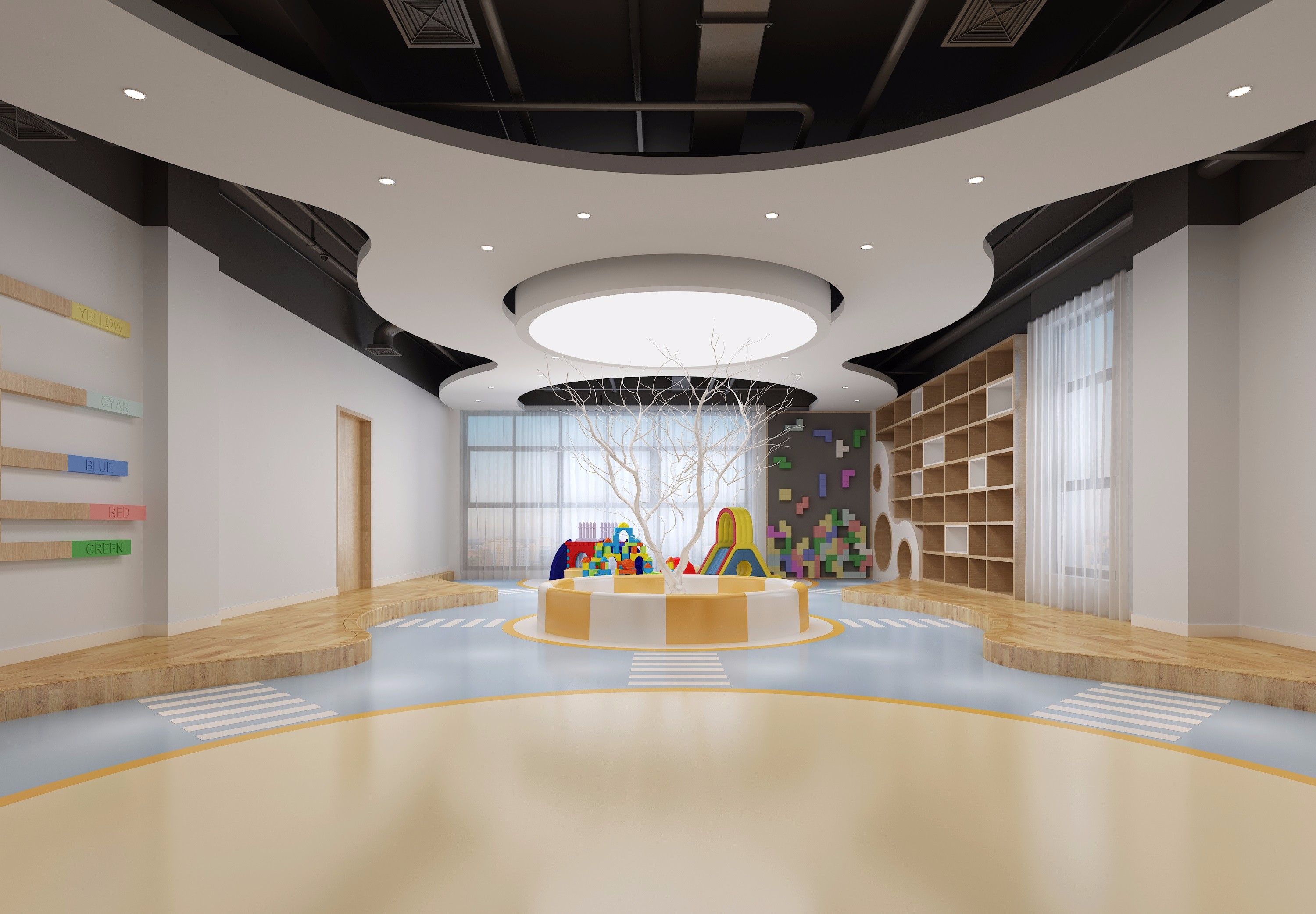 易学早教中心|儿童的乐园 - 效果图交流区-建e室内设计网