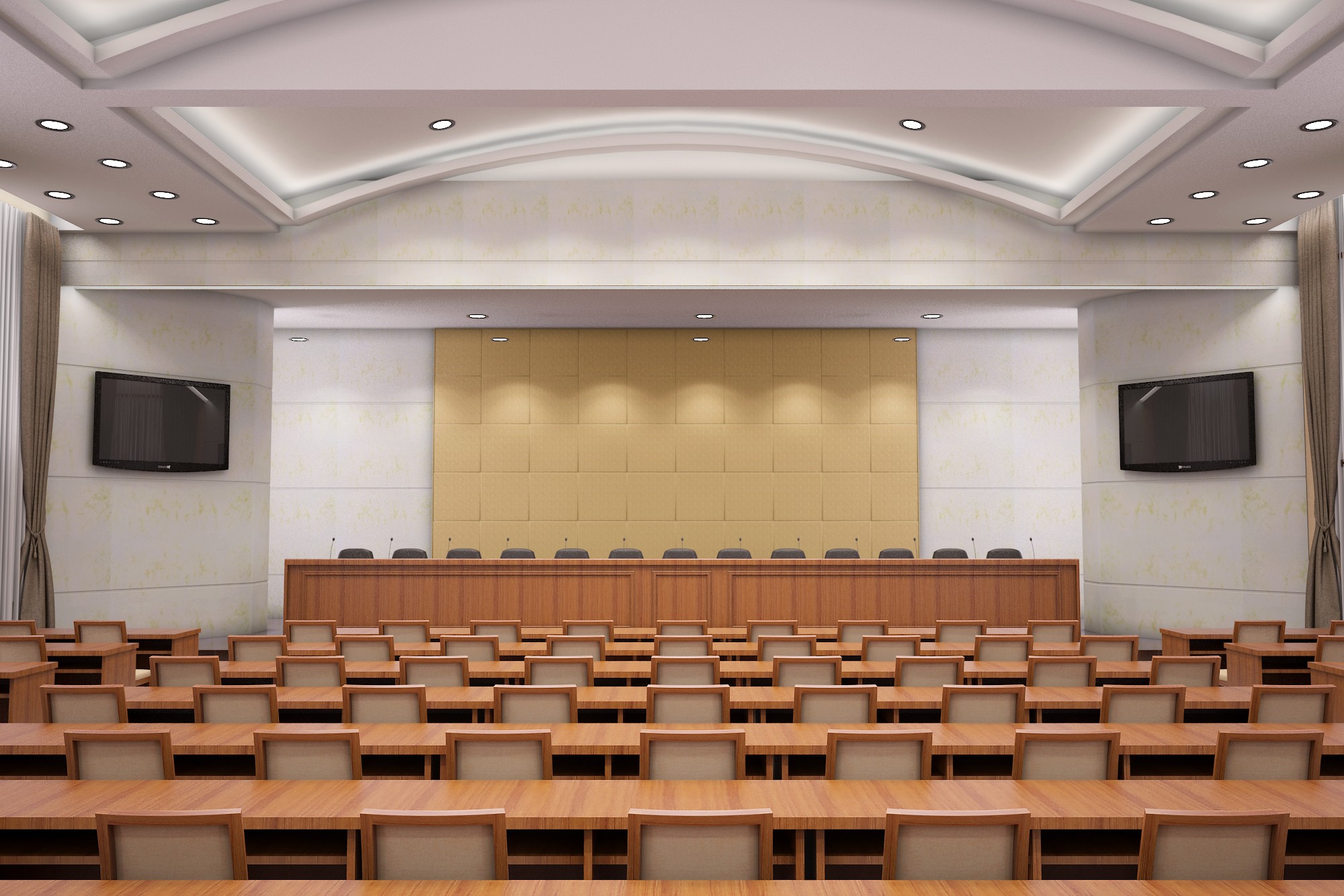 行唐县政府第一会议室 - 效果图交流区-建e室内设计网