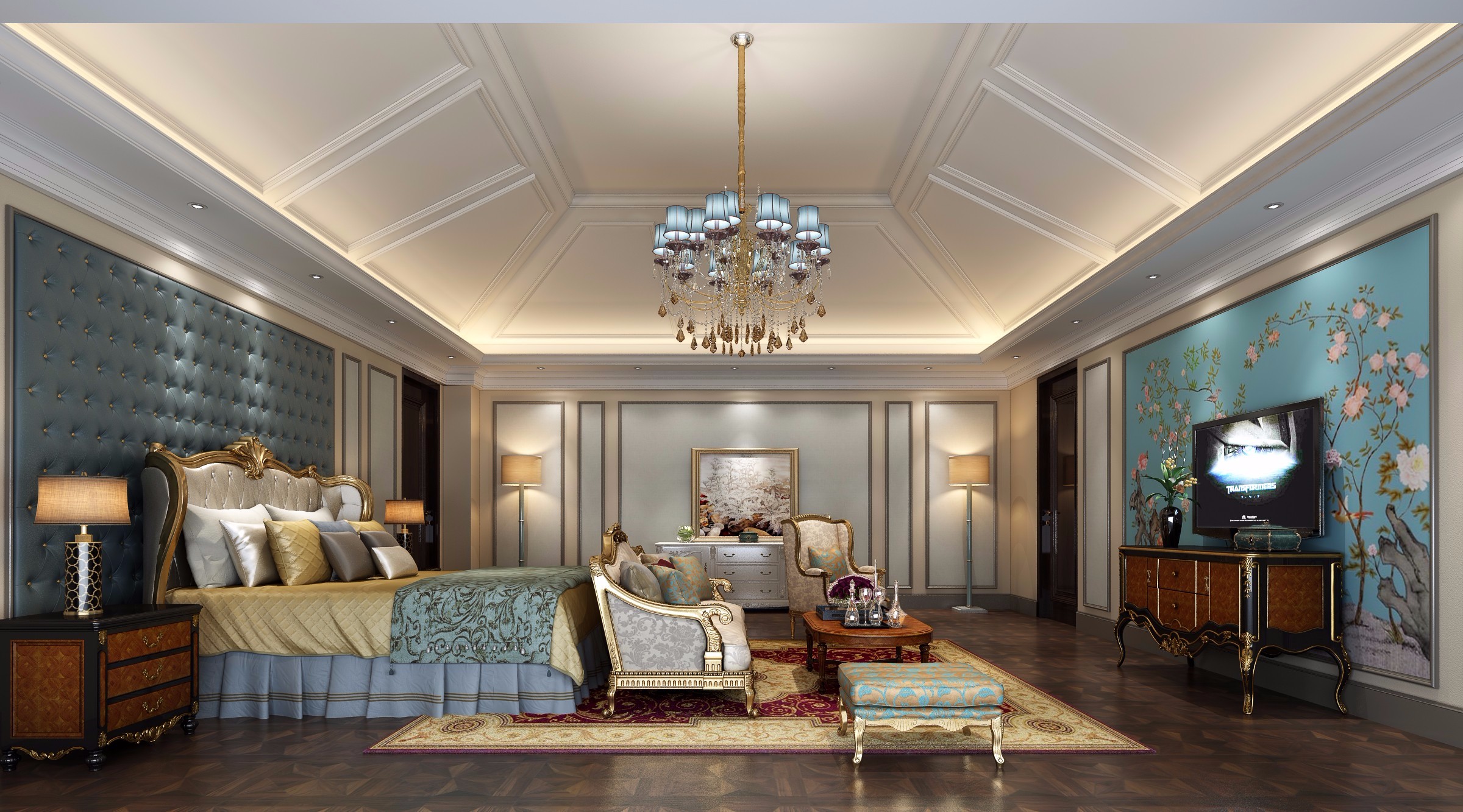 o 欧式豪华别墅全景