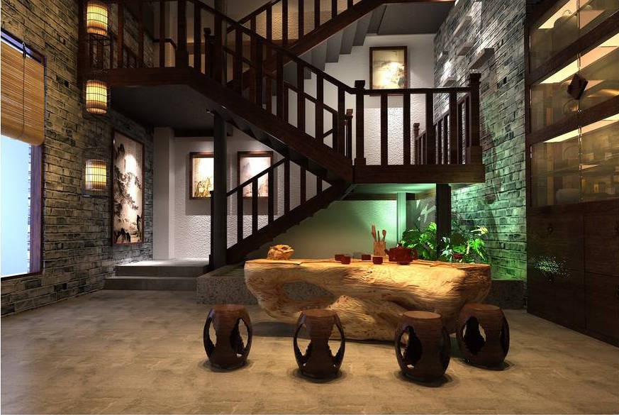 禅茶一味茶楼——成都茶楼空间设计|古兰装饰作品