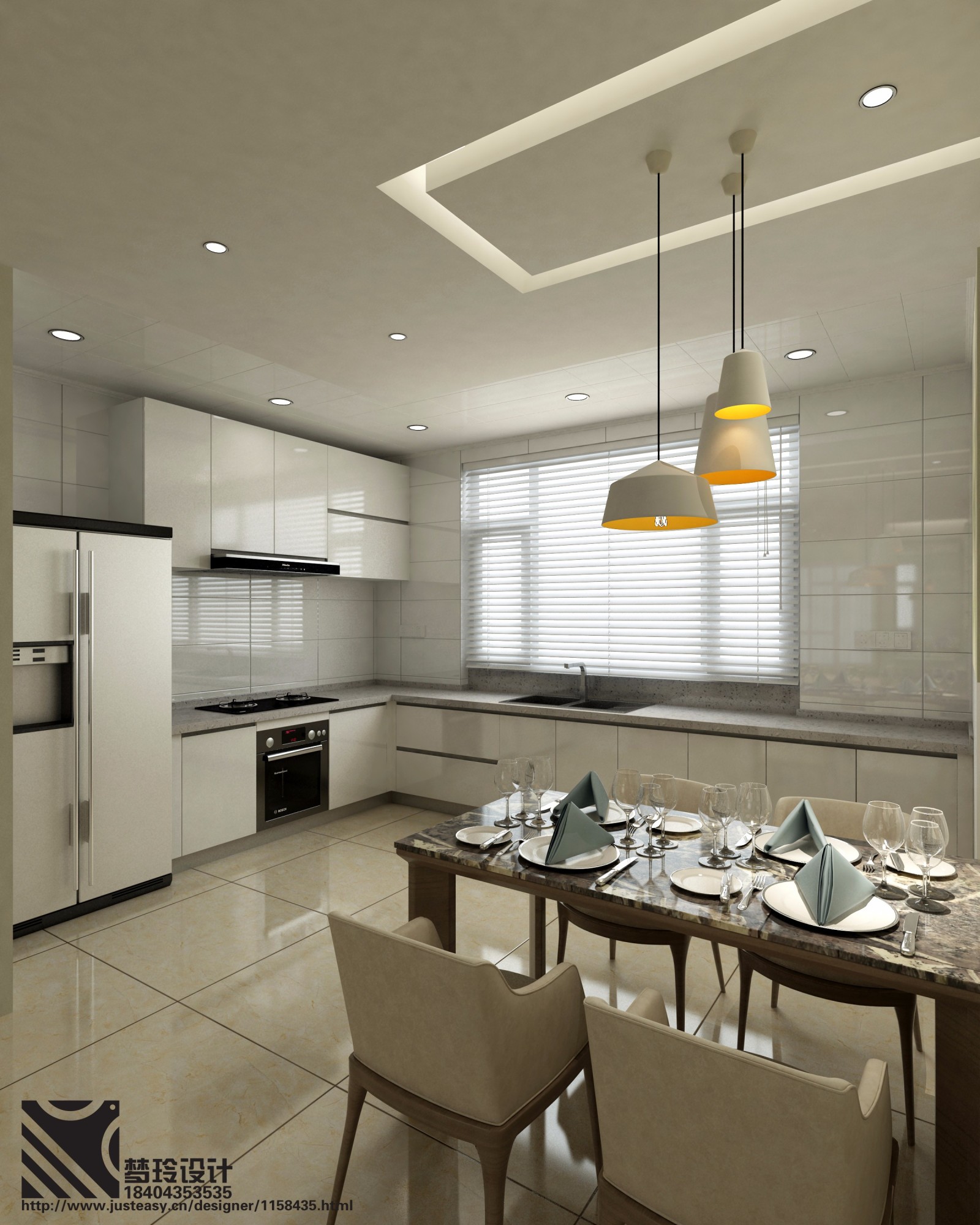 现代风格[ID: 109134019]_建e效果图
