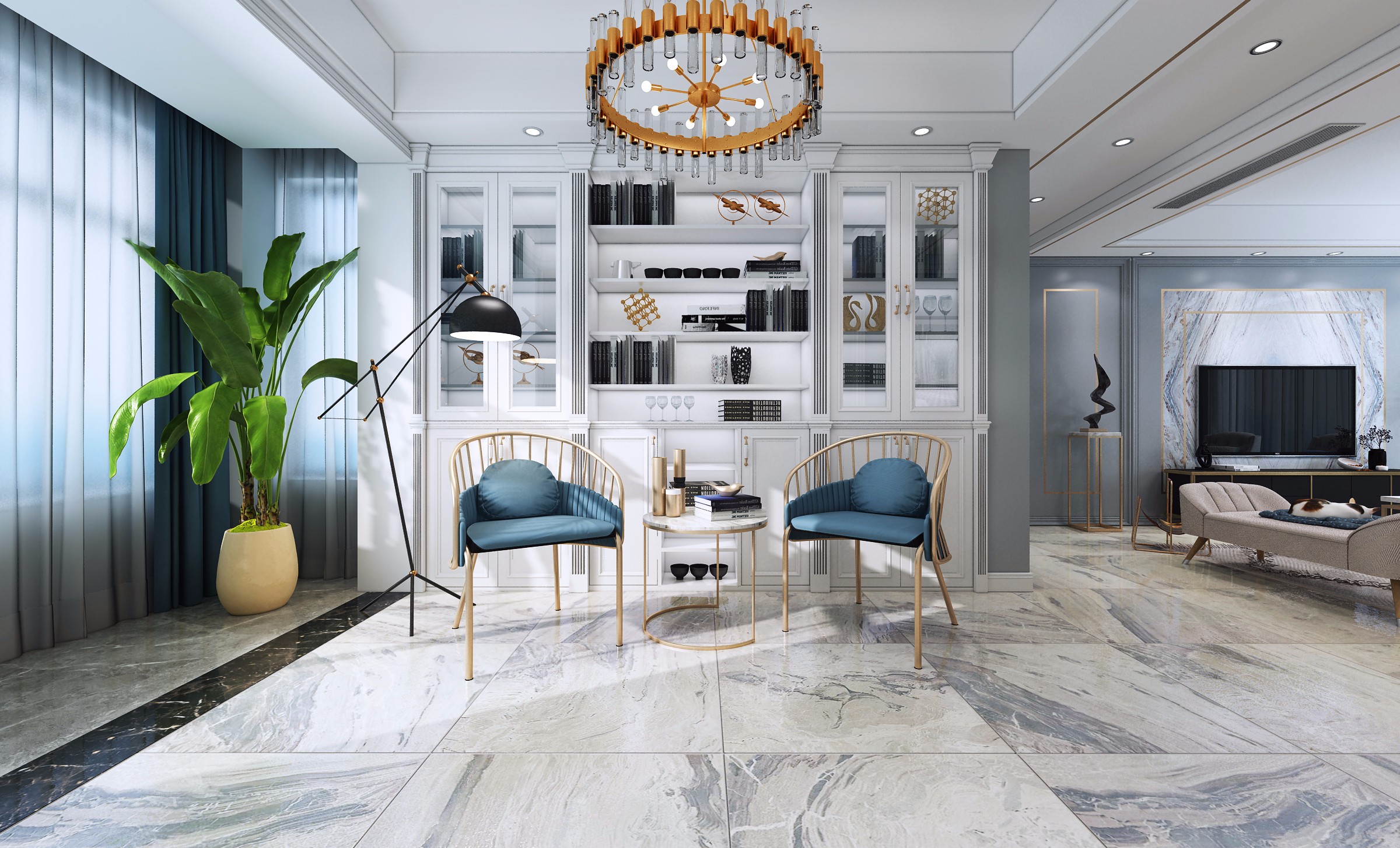 美式轻奢 - 效果图交流区-建e室内设计网