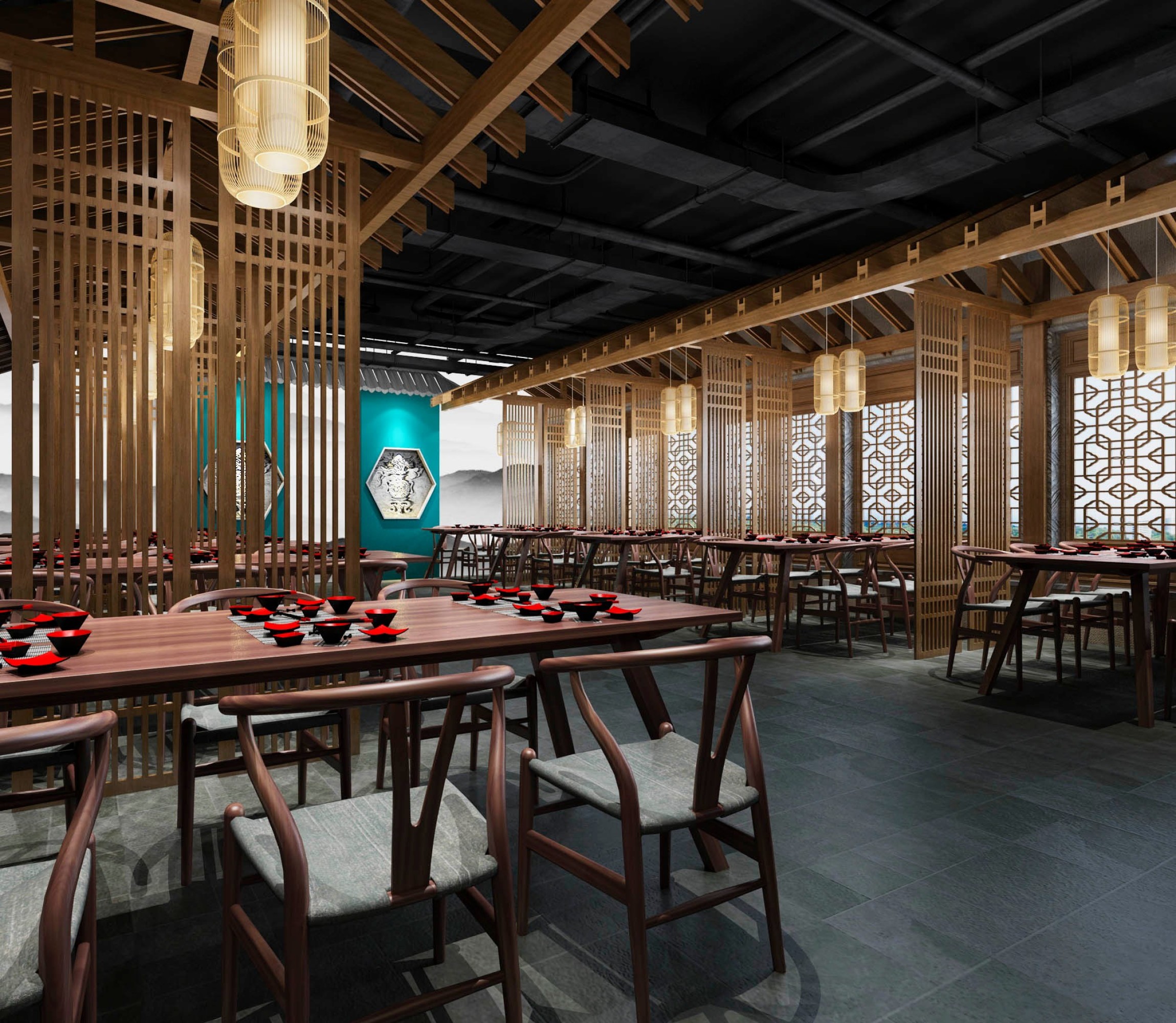 新中式[ID: 113853733]_建e效果图
