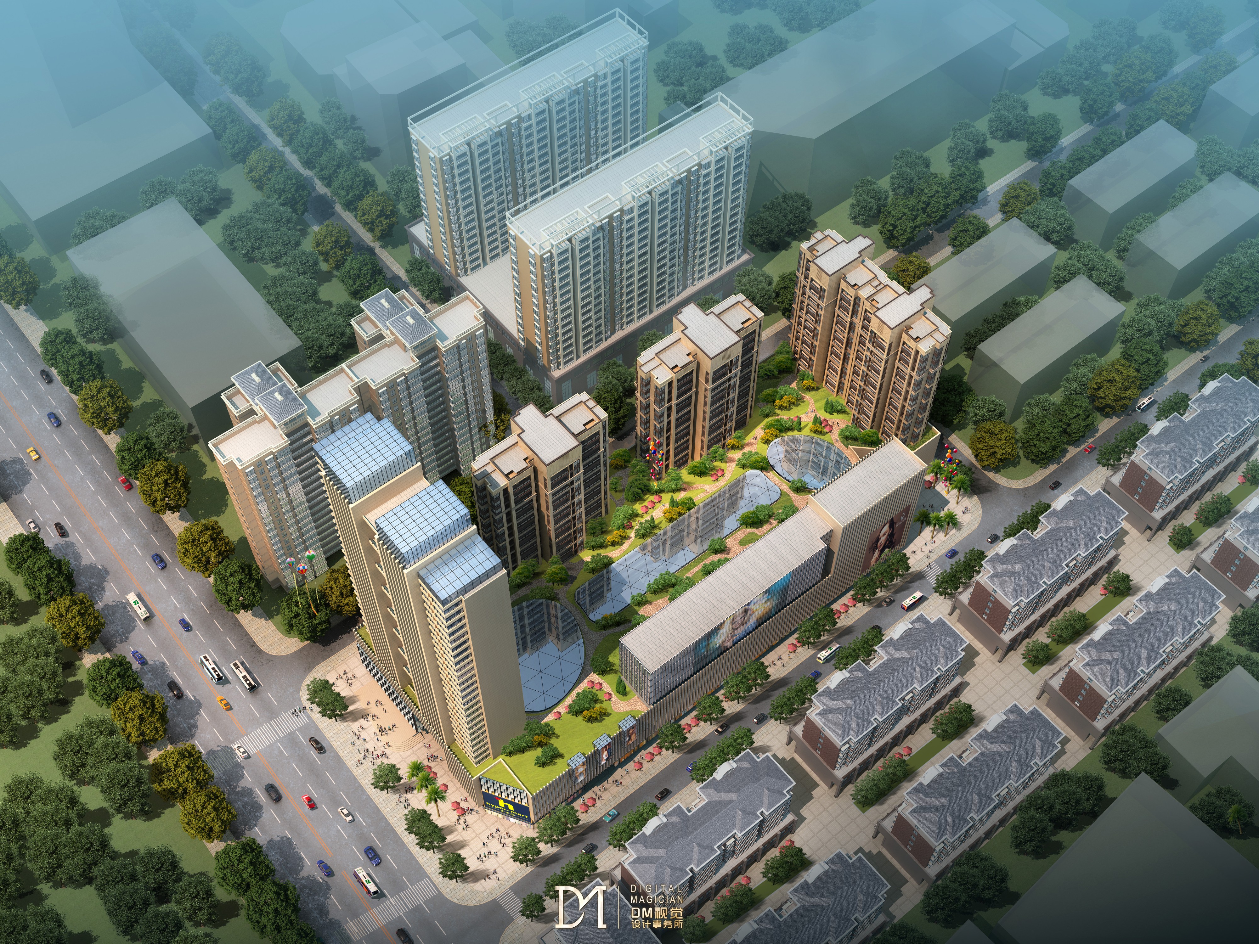 「dm」作品分享|建筑篇·商业住宅 - 效果图交流区-建e室内设计网