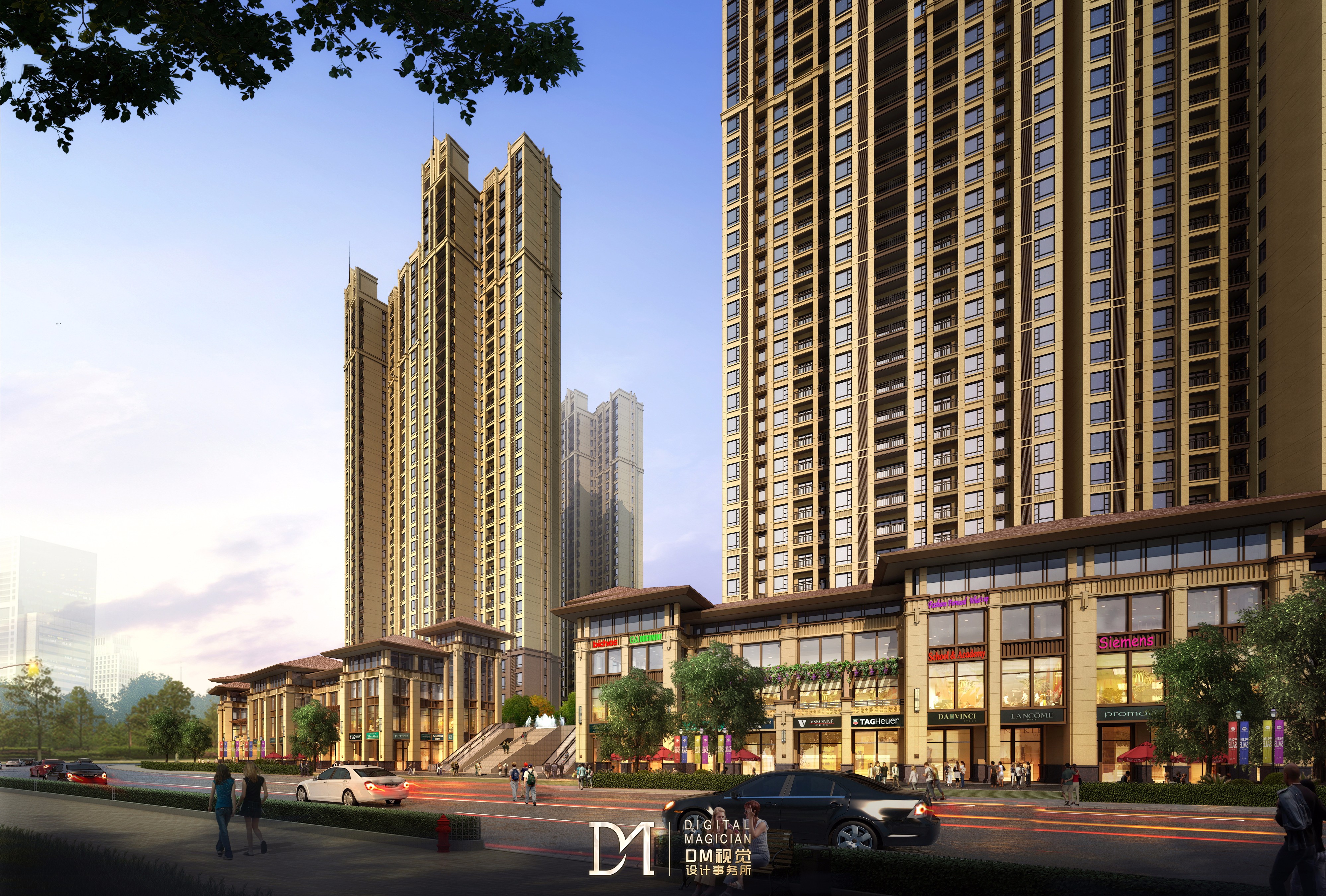 「dm」作品分享|建筑篇·商业住宅 - 效果图交流区-建e室内设计网