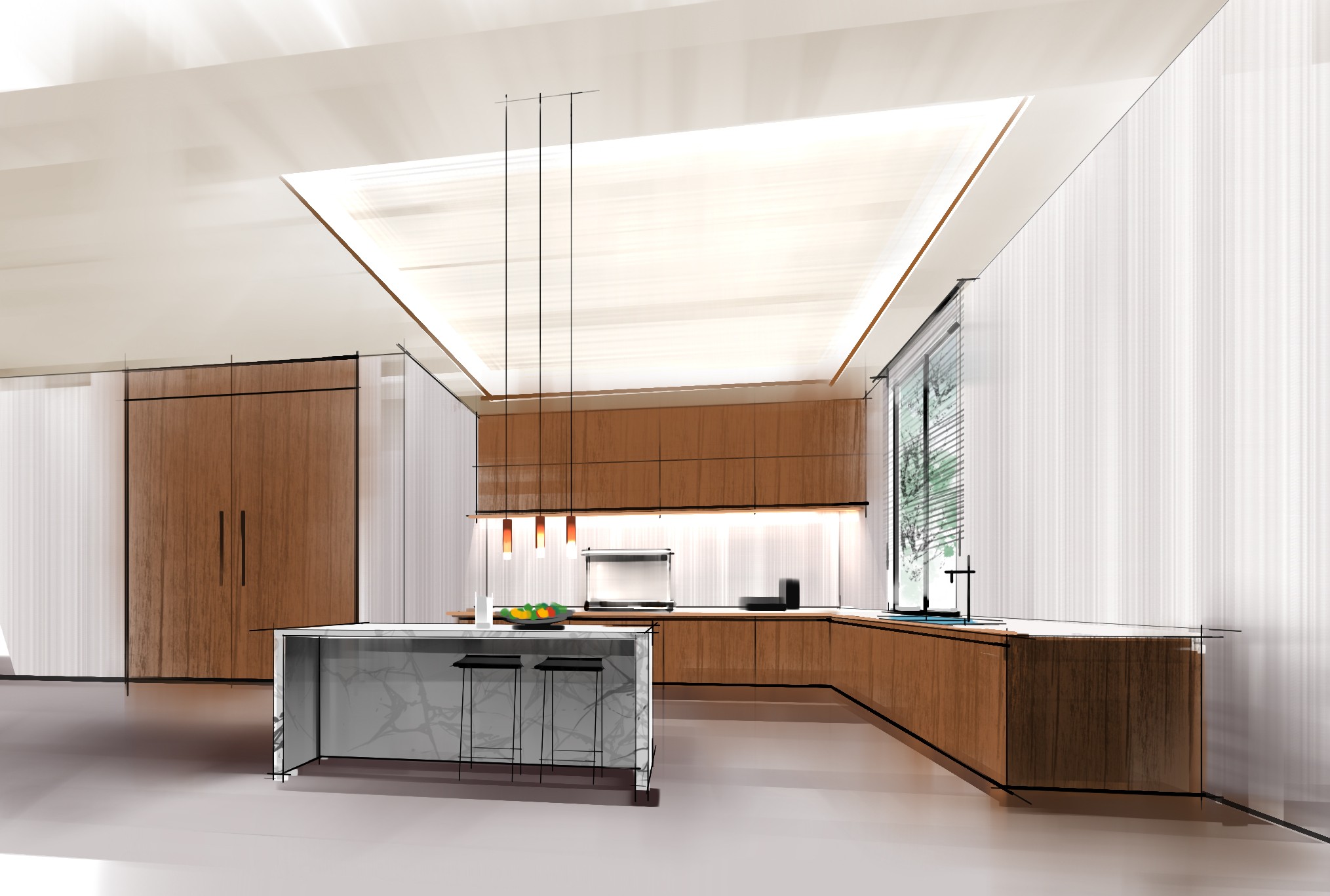 sketchbook 三亚老人高级居住所 - 效果图交流区-建e室内设计网