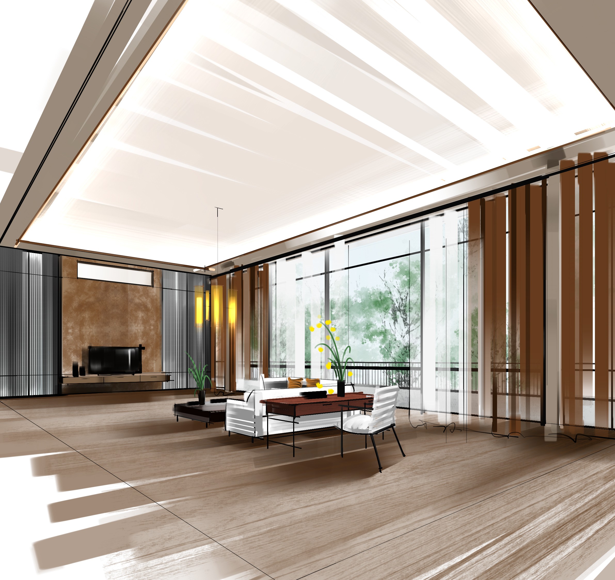 sketchbook 三亚老人高级居住所 - 效果图交流区-建e室内设计网