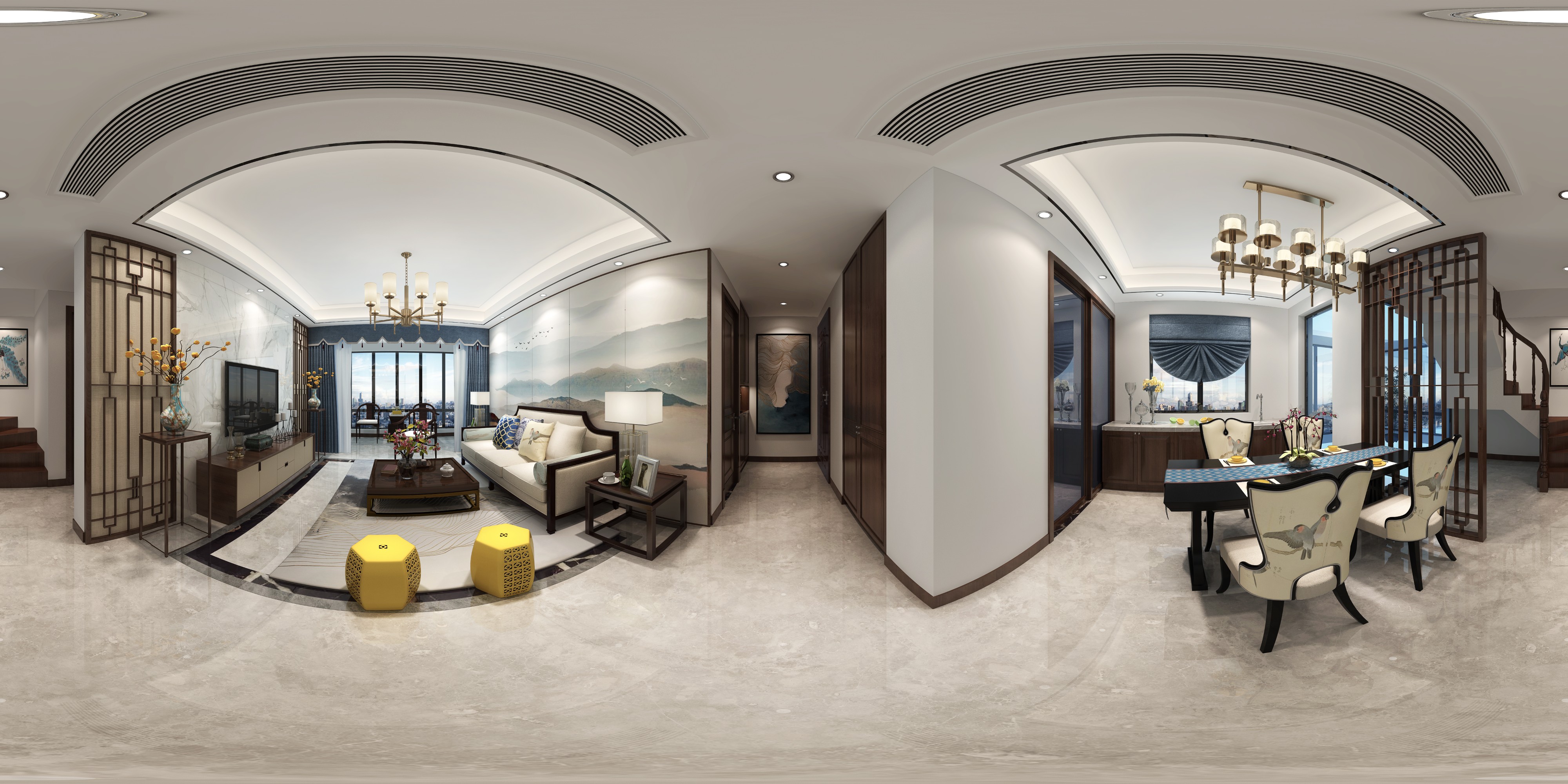 隆胜兰郡720°全景效果图