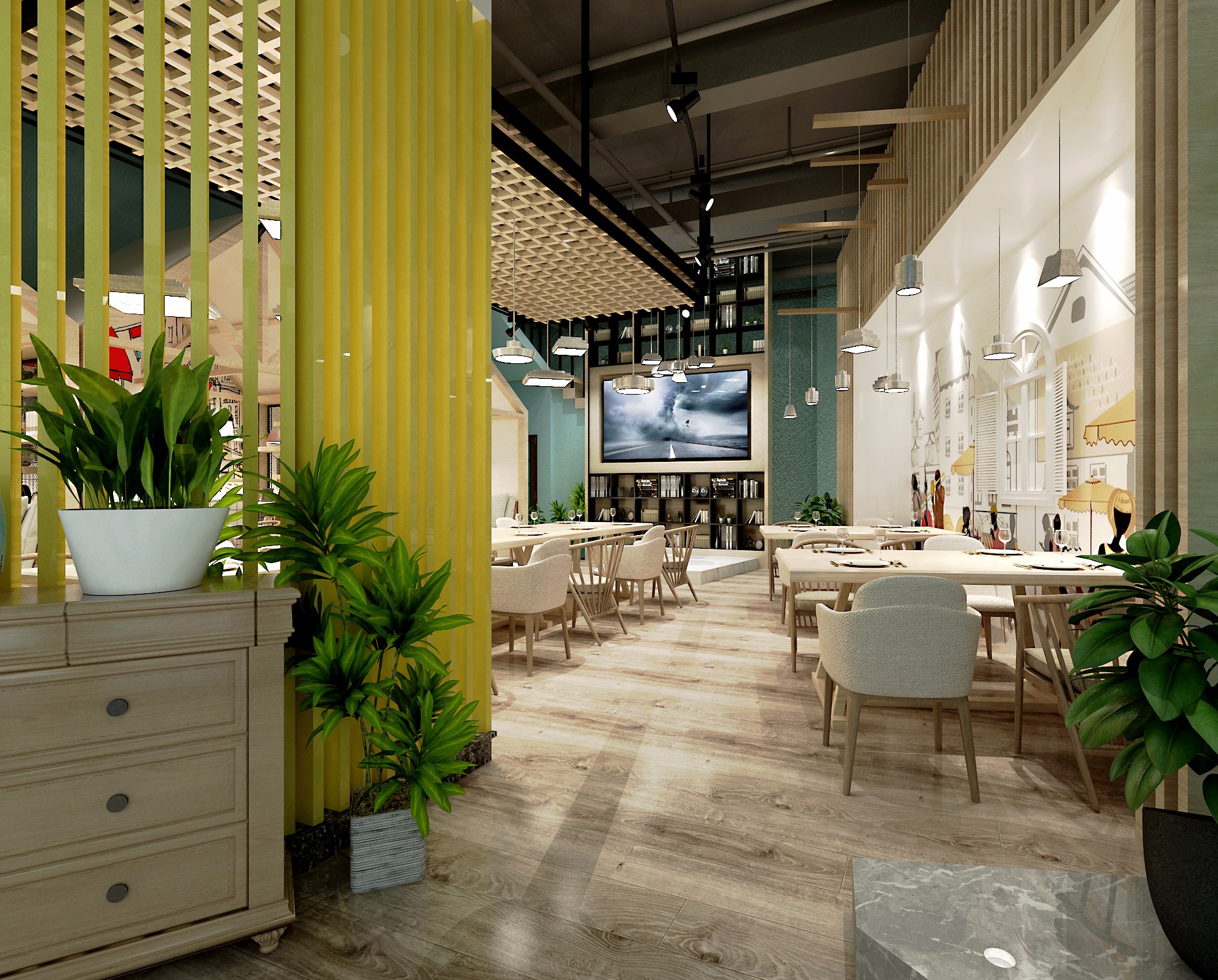 网红水吧 - 效果图交流区-建e室内设计网