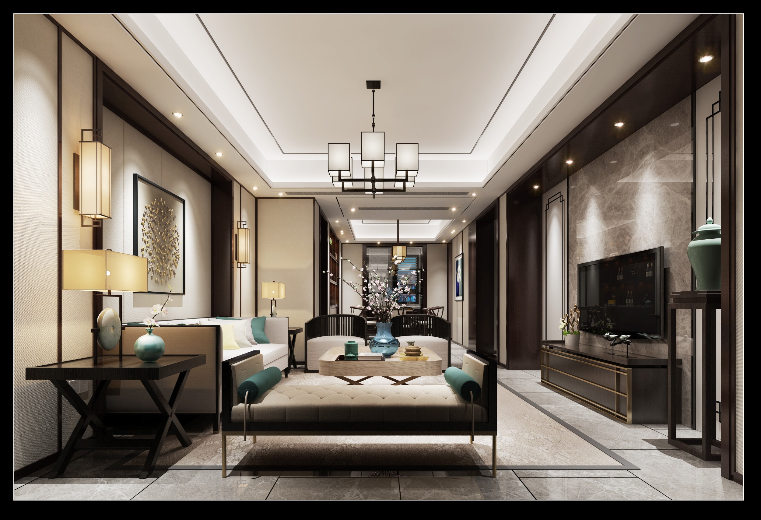 1992效果图新中式风格效果图 - 效果图交流区-建e室内设计网