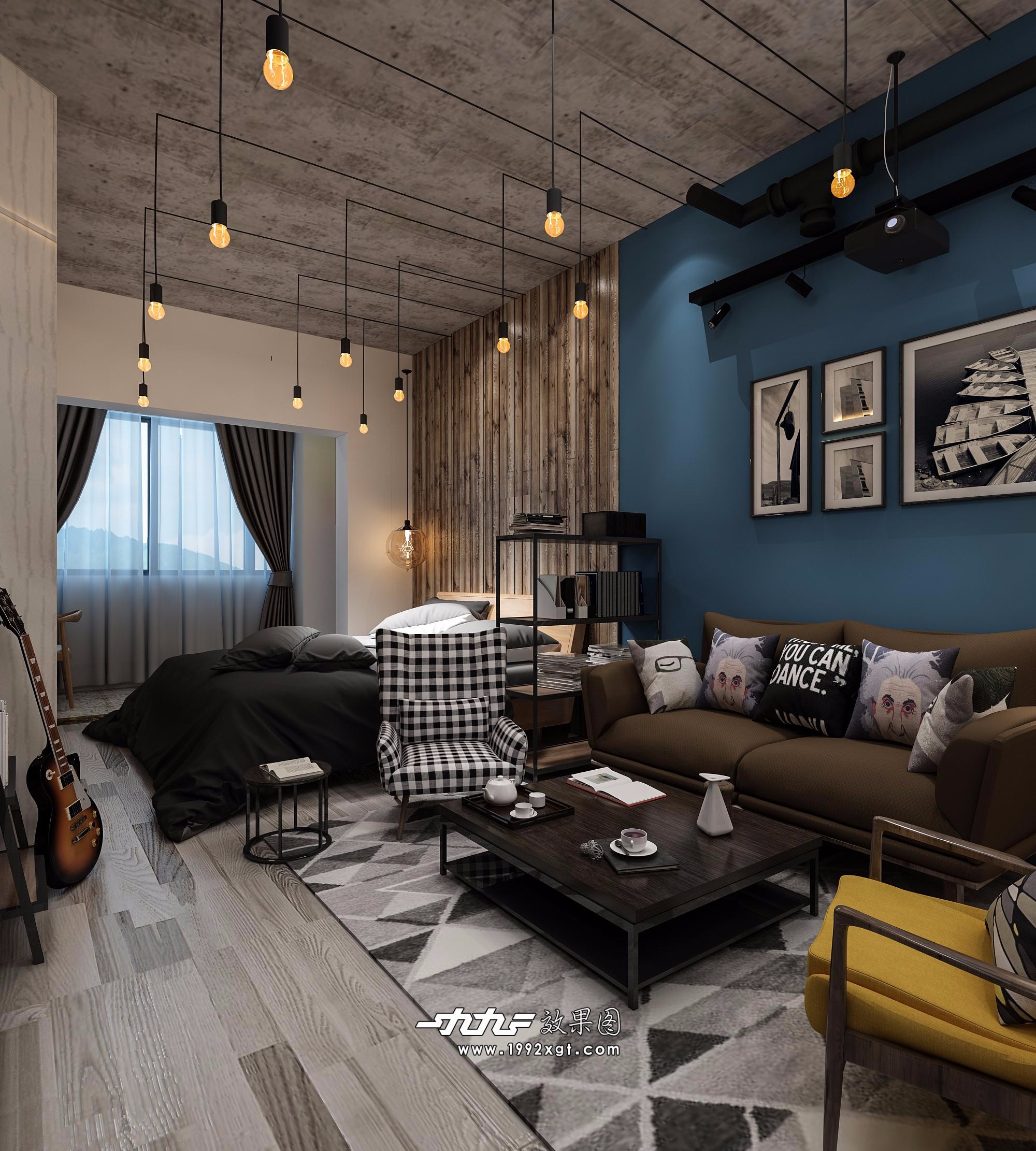 效果图-工业风家装