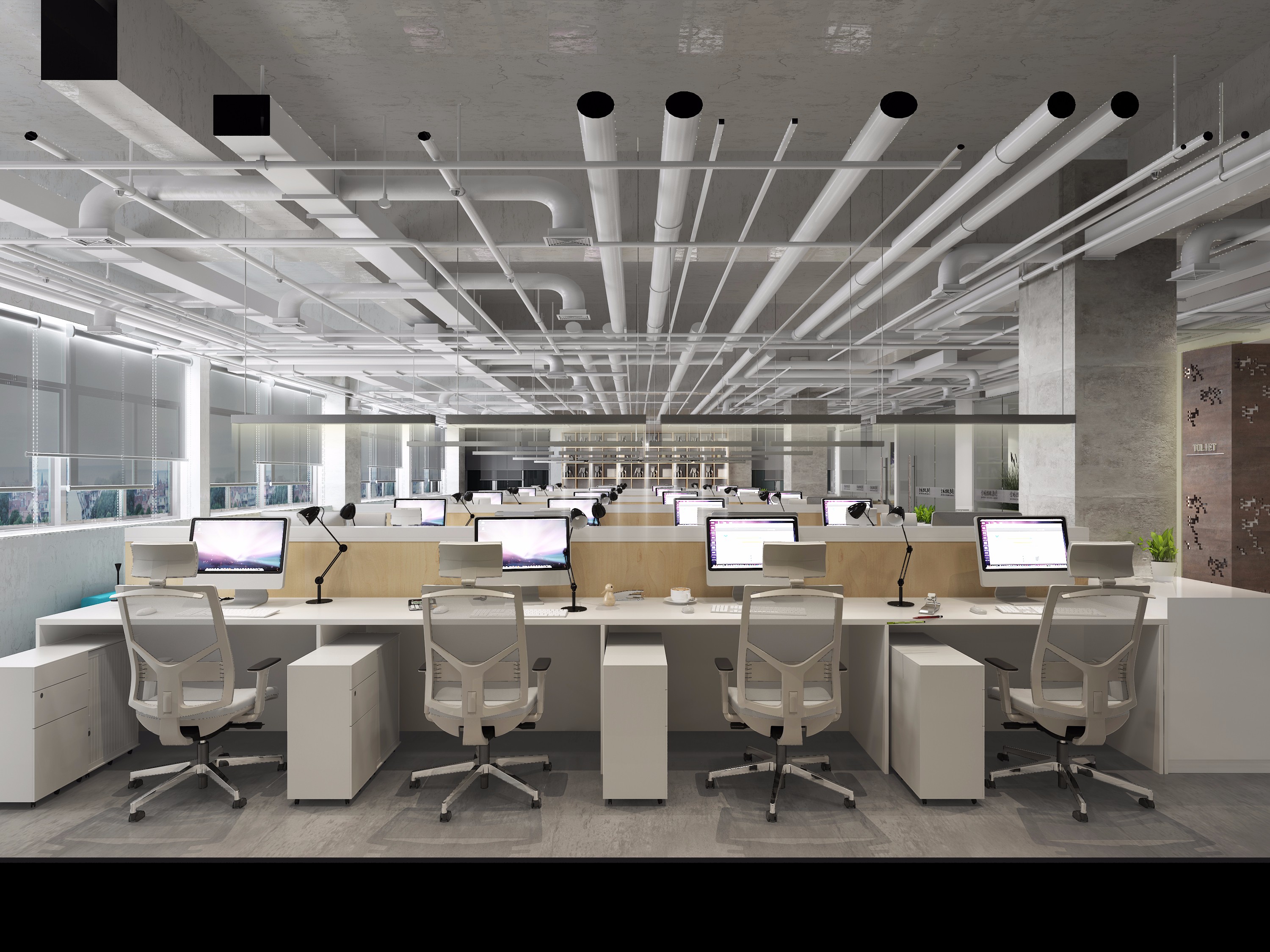 办公室 - 效果图交流区-建e室内设计网