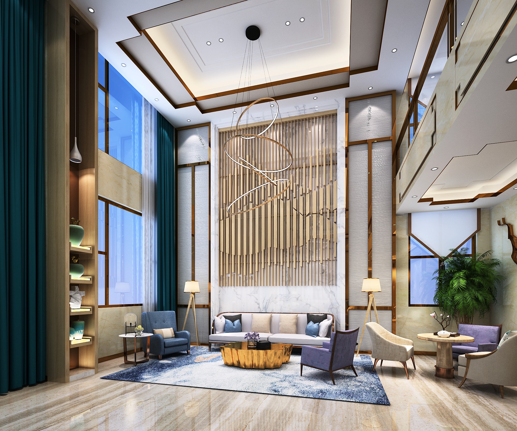 玉山酒店大堂设计