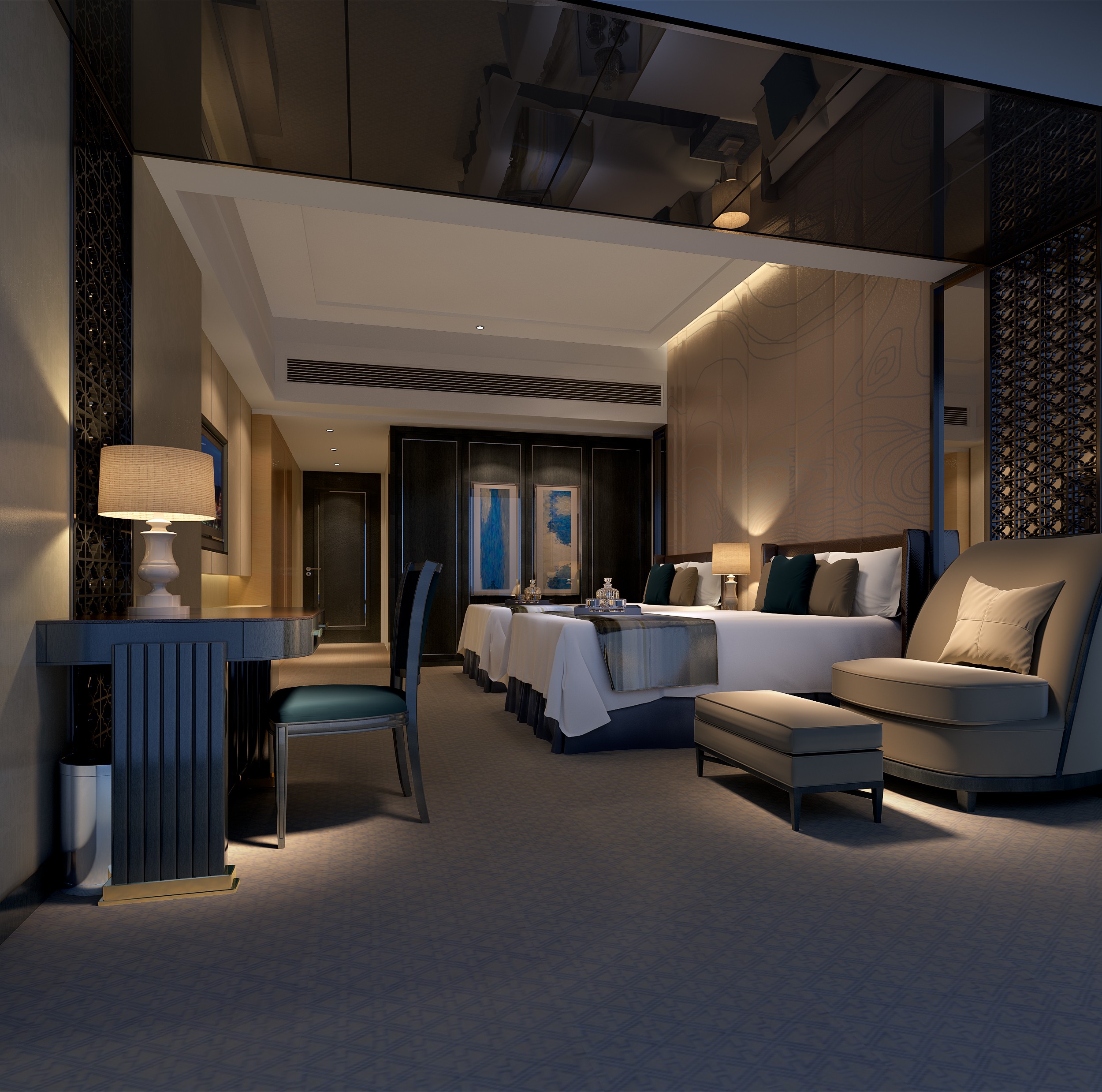 标准间 - 效果图交流区-建e室内设计网