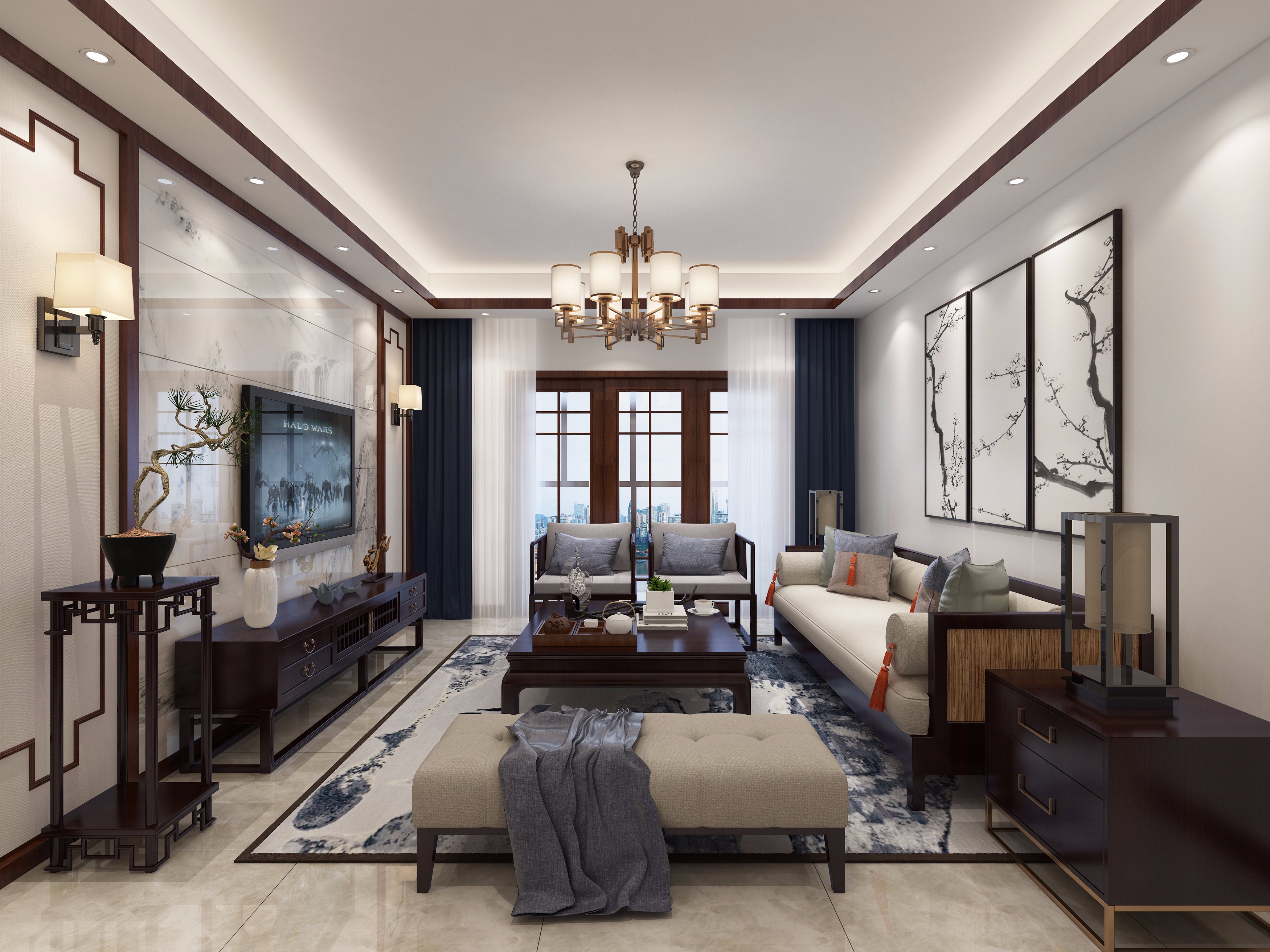 北玄中式 - 效果图交流区-建e室内设计网