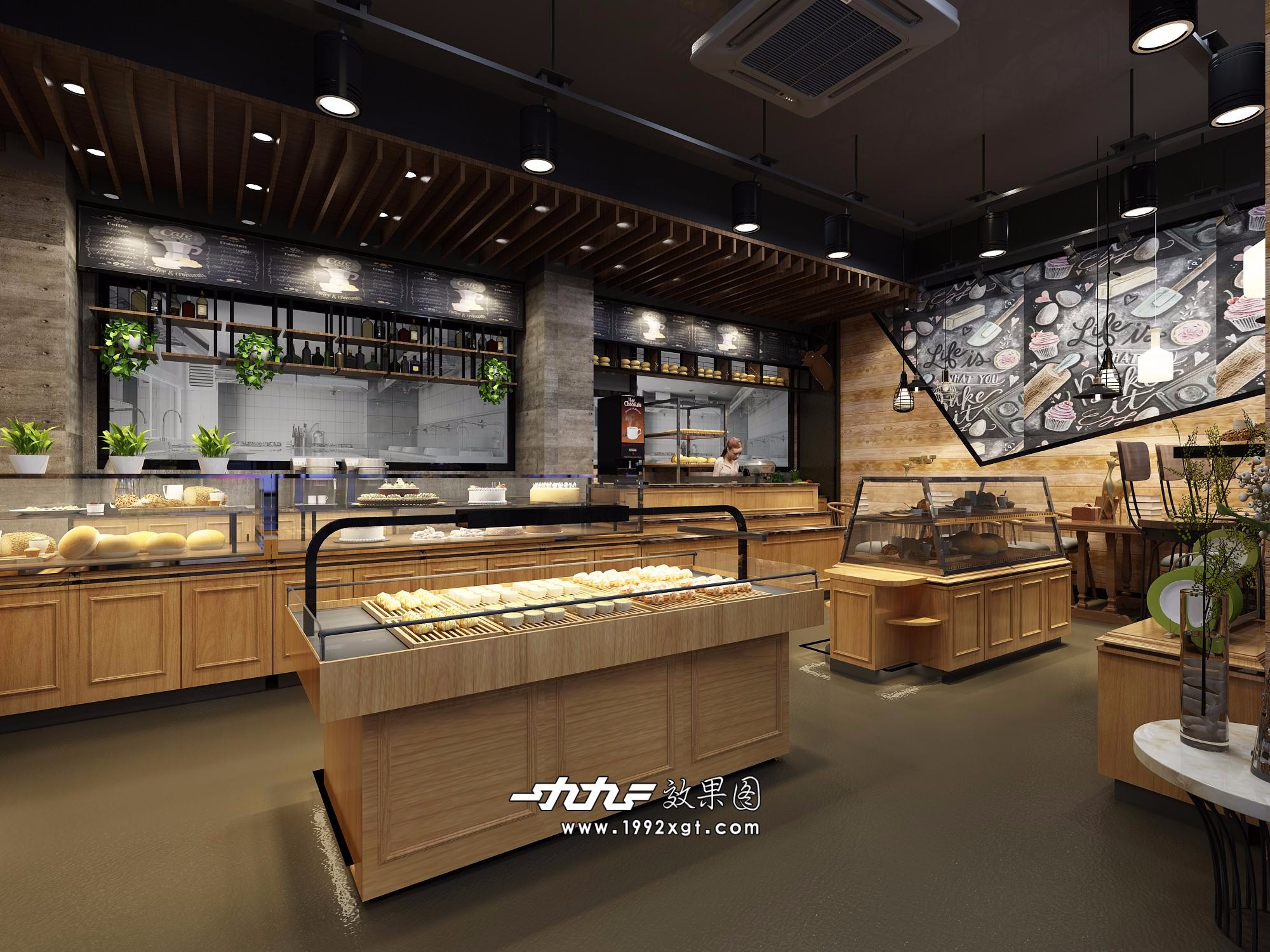 蛋糕店 - 效果图交流区-建e室内设计网