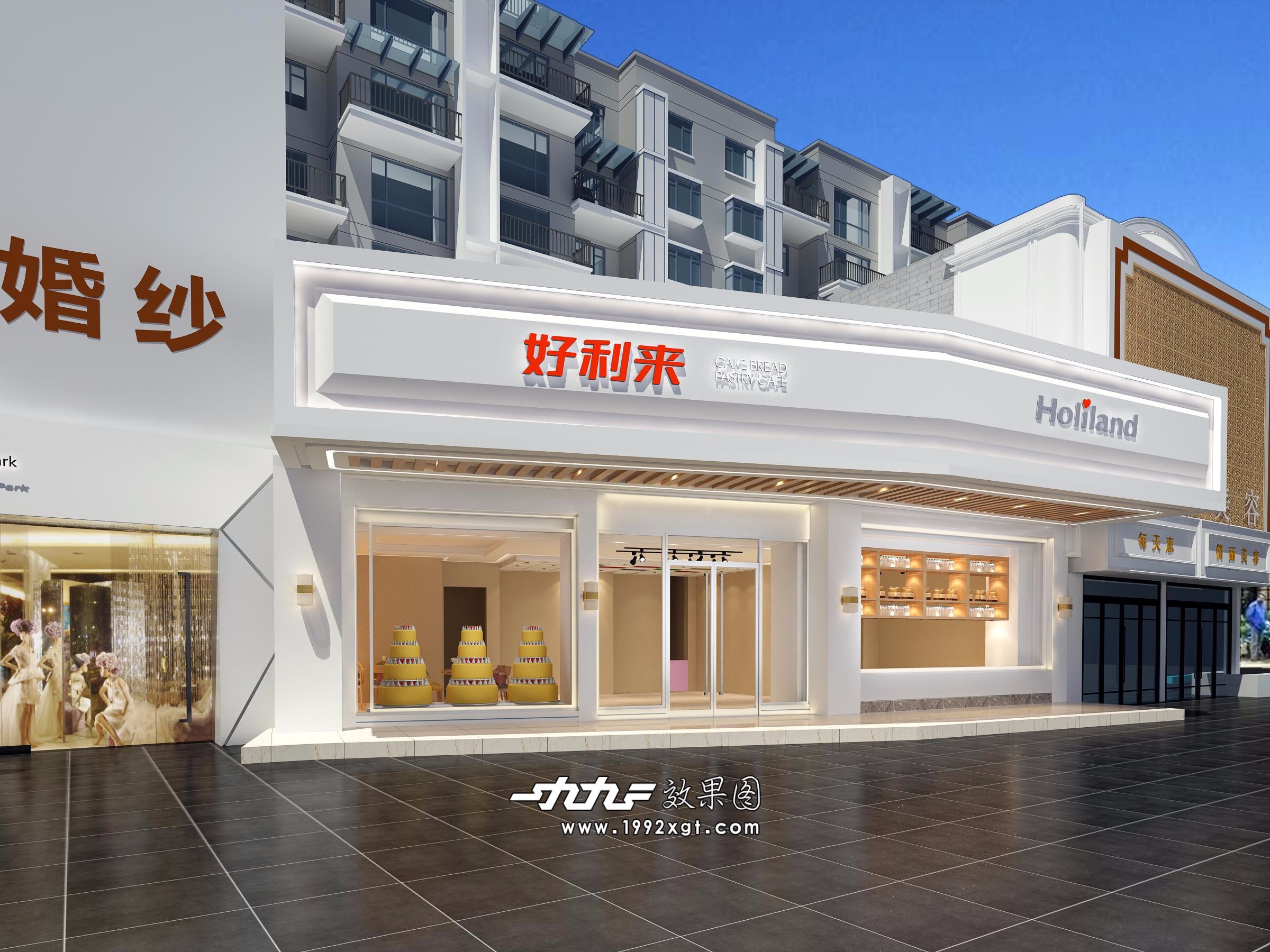 蛋糕店 - 效果图交流区-建e室内设计网