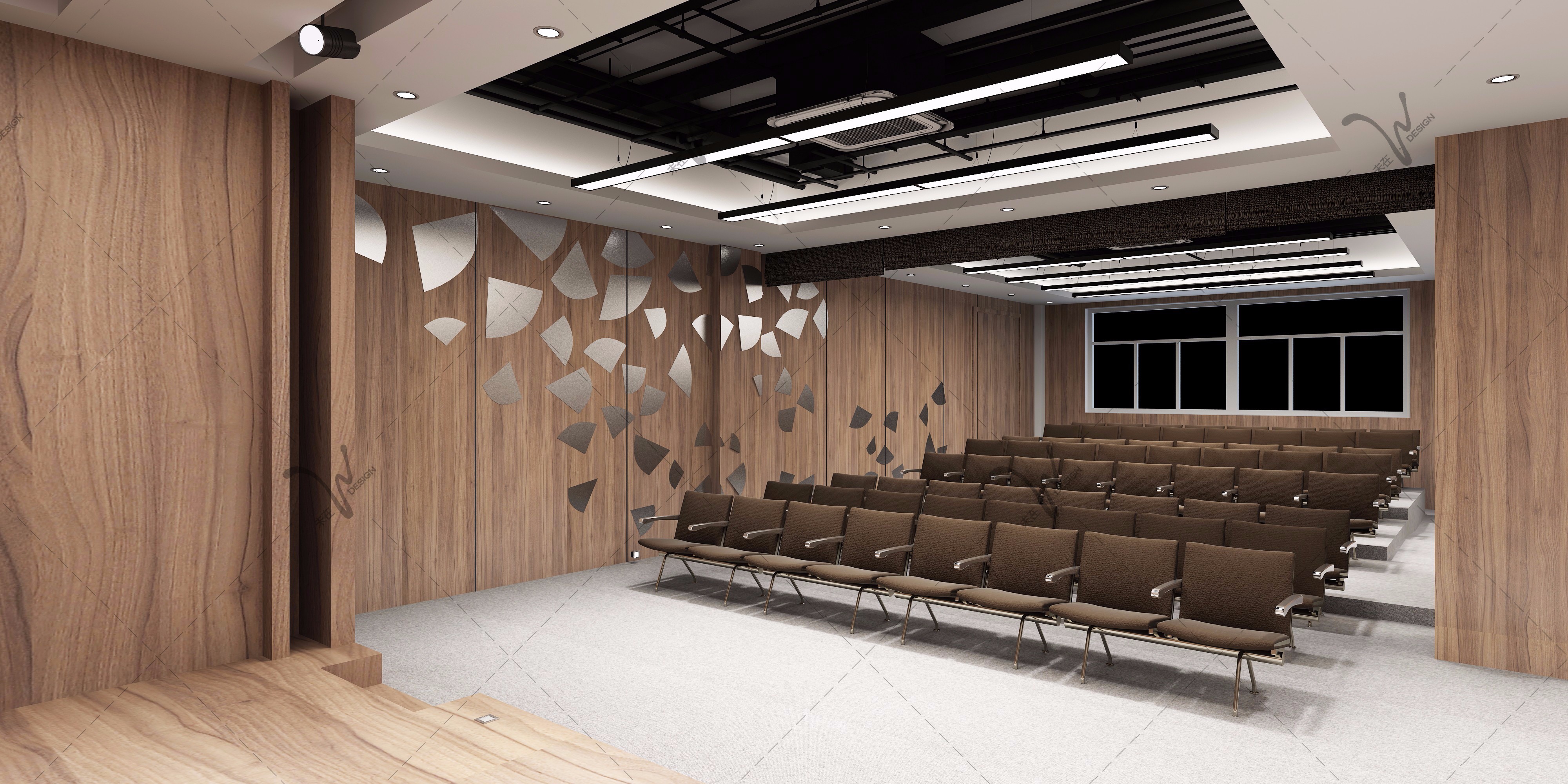 现代报告厅 - 效果图交流区-建E室内设计网