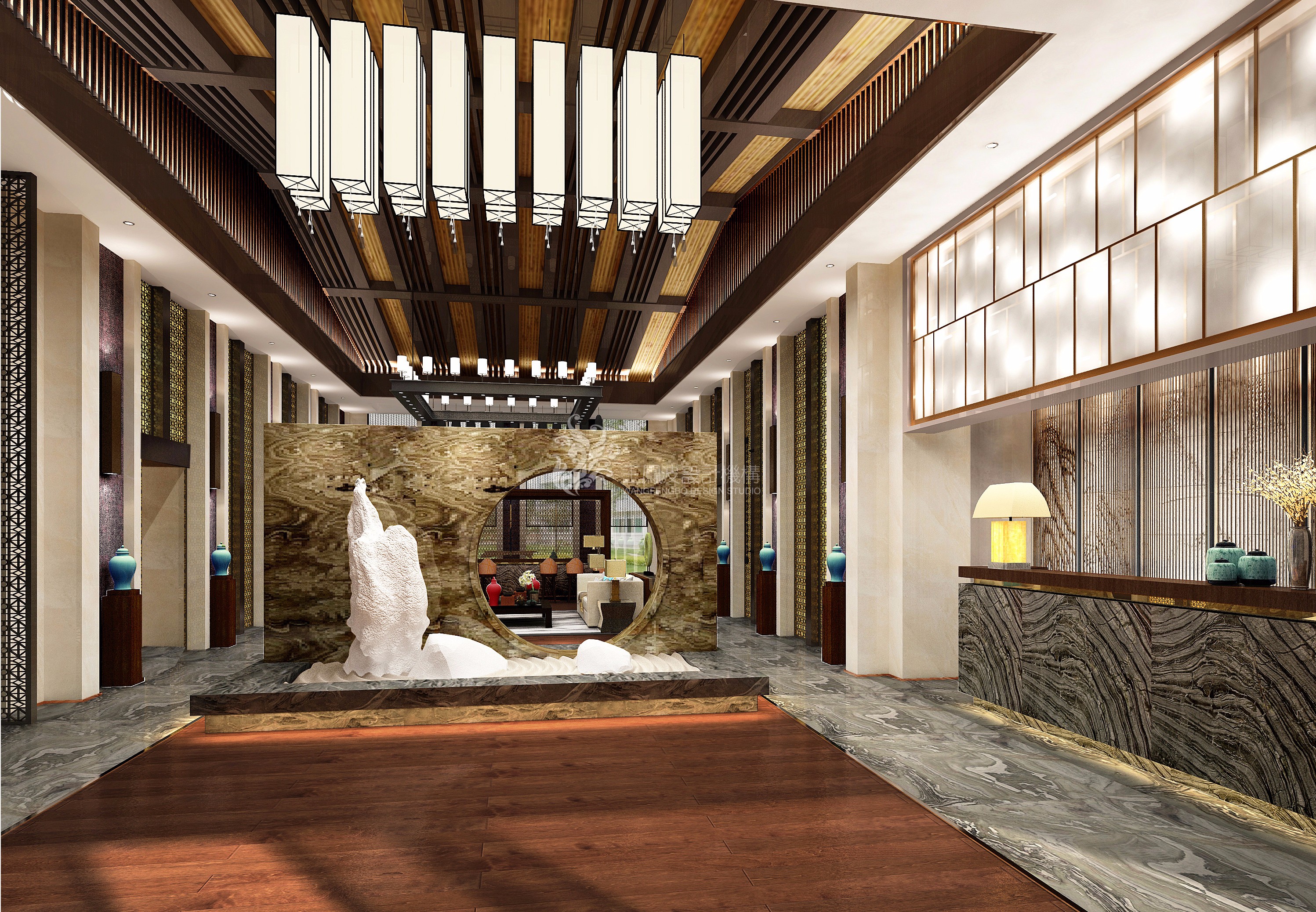 会所设计,通州某会所 - 效果图交流区-建e室内设计网