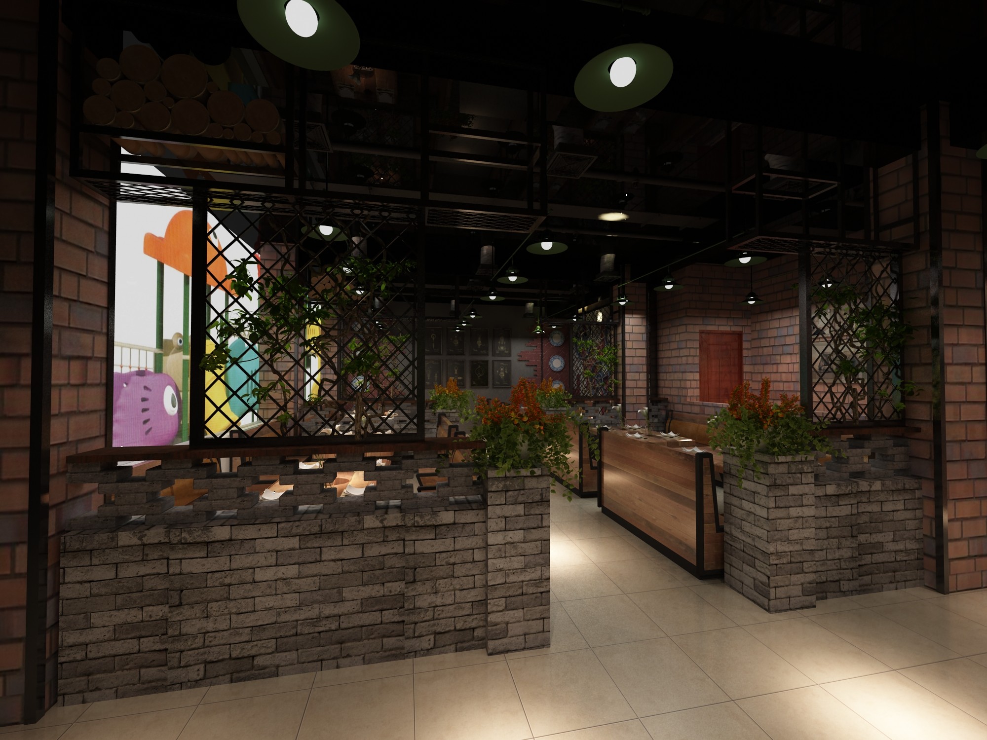 湘见恨晚湘菜馆 - 效果图交流区-建e室内设计网