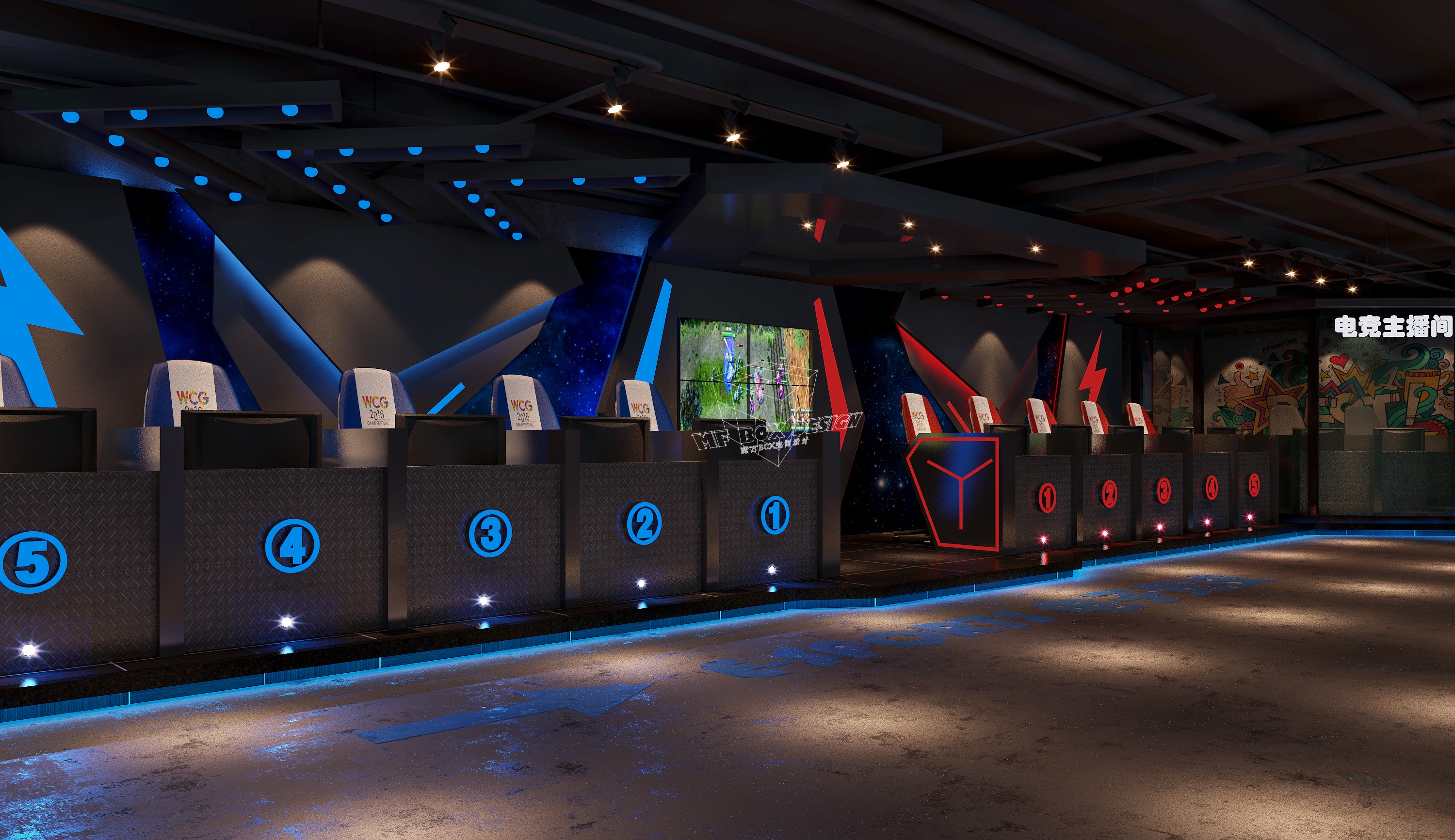江西鄱阳吧友电竞馆 - 效果图交流区-建e室内设计网