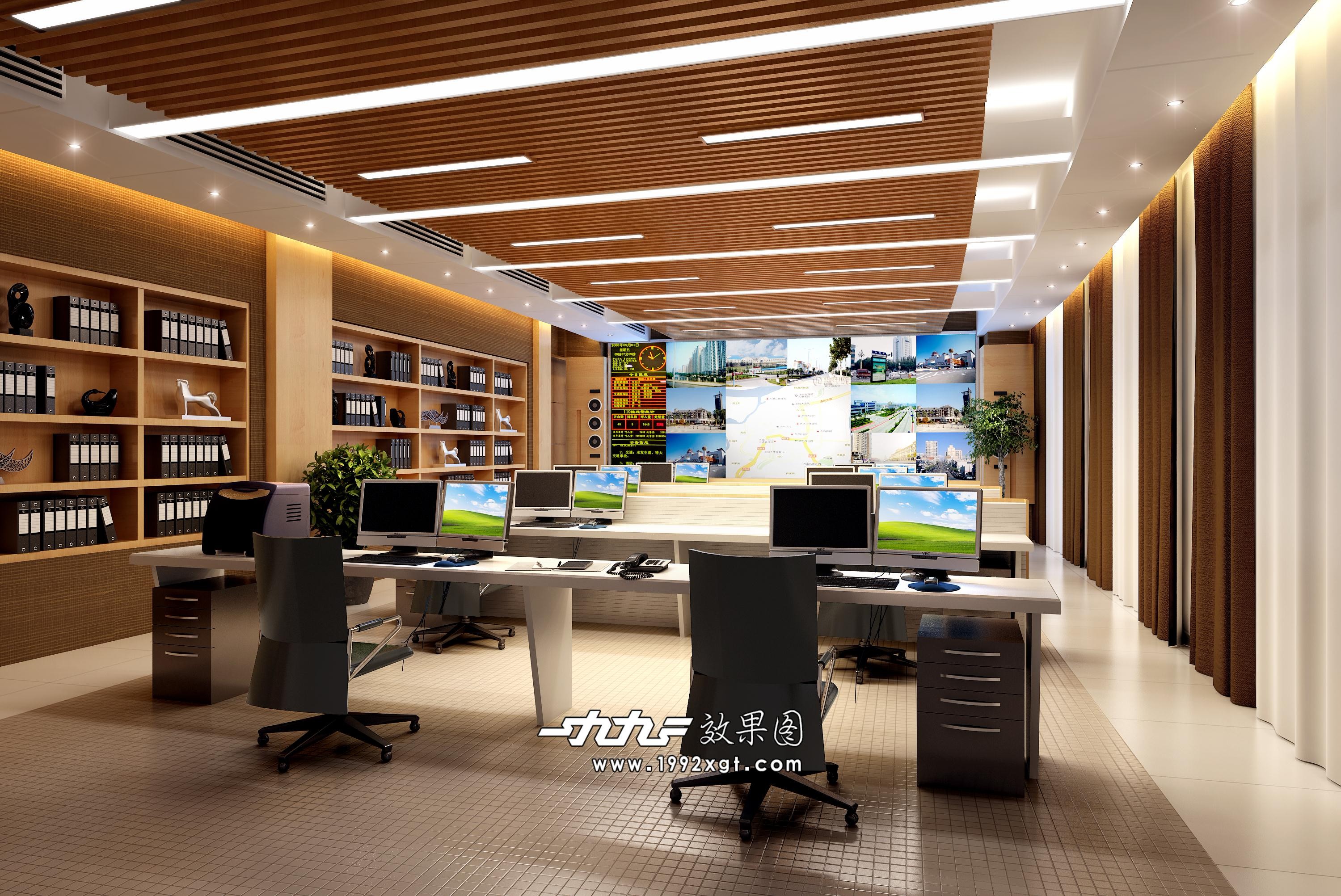 一九九二效果图-敞开办公区 - 效果图交流区-建E室内设计网