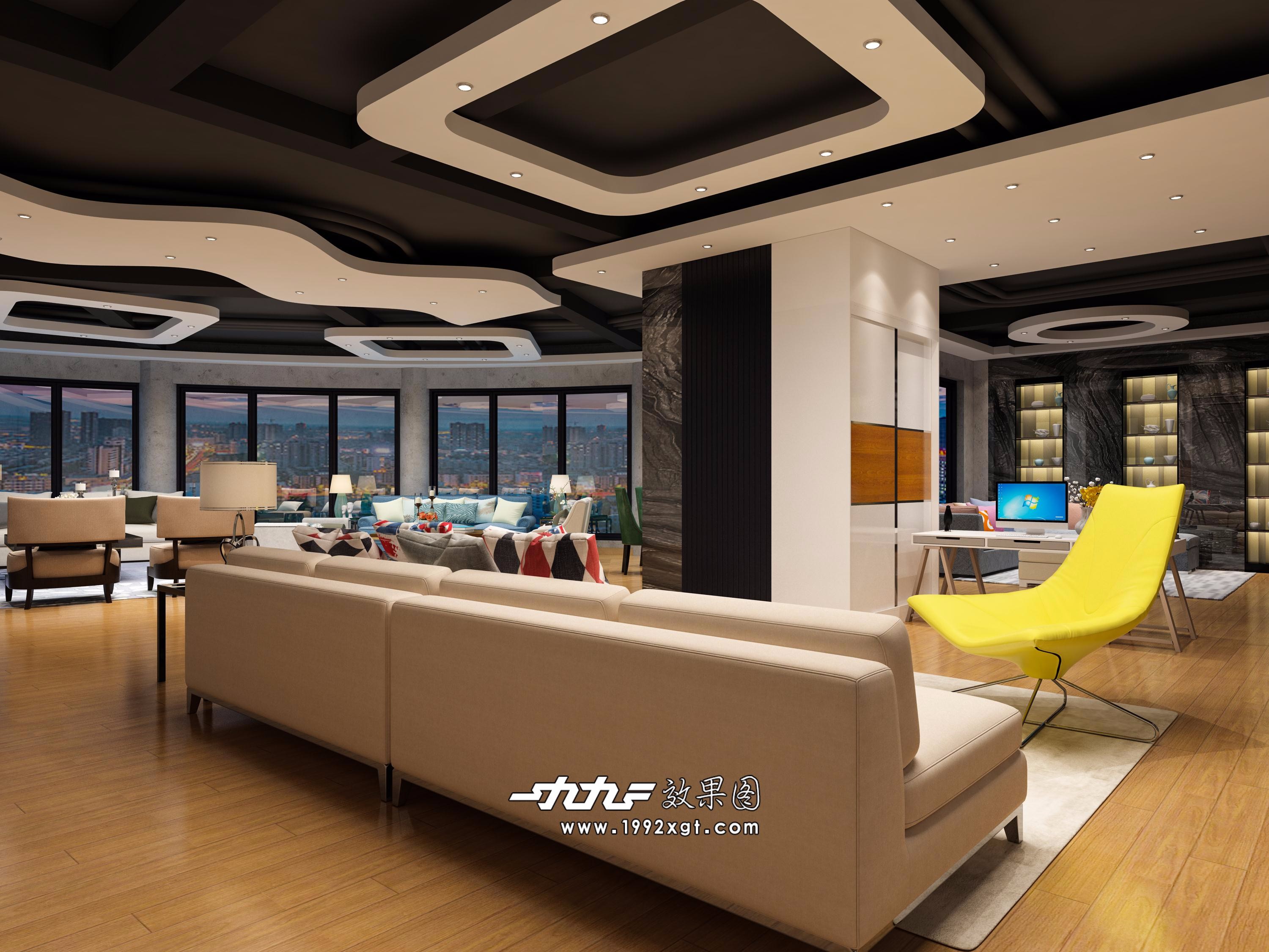 家具展厅效果图 - 效果图交流区-建e室内设计网