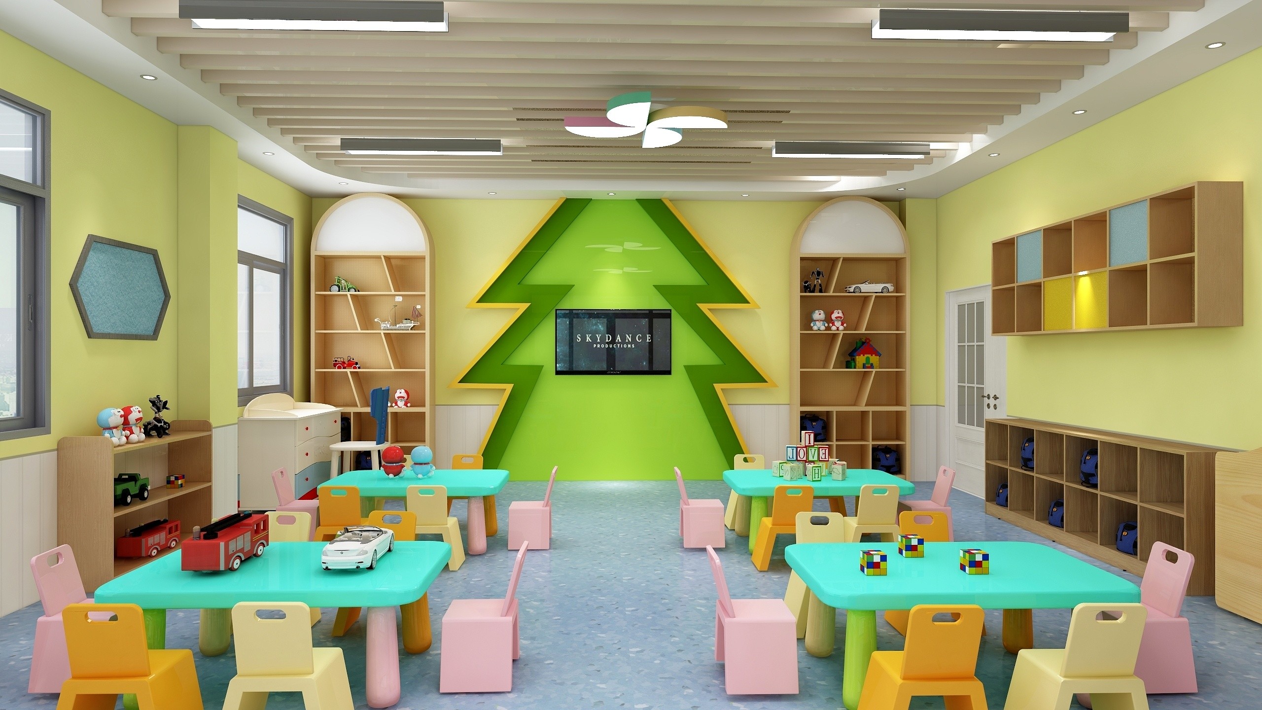 幼儿园出图 - 效果图交流区-建e室内设计网
