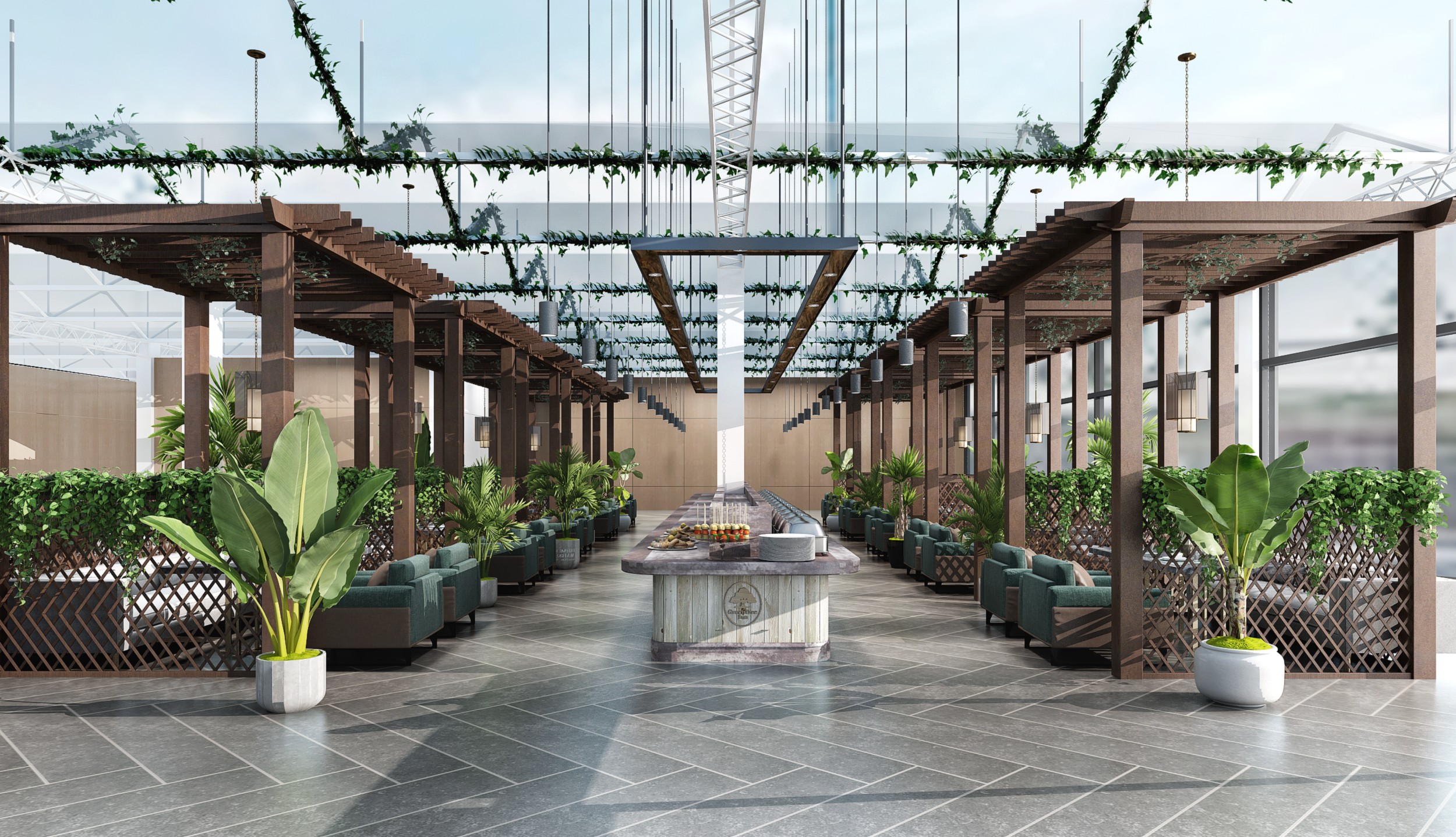 生态大棚餐厅 - 效果图交流区-建E室内设计网