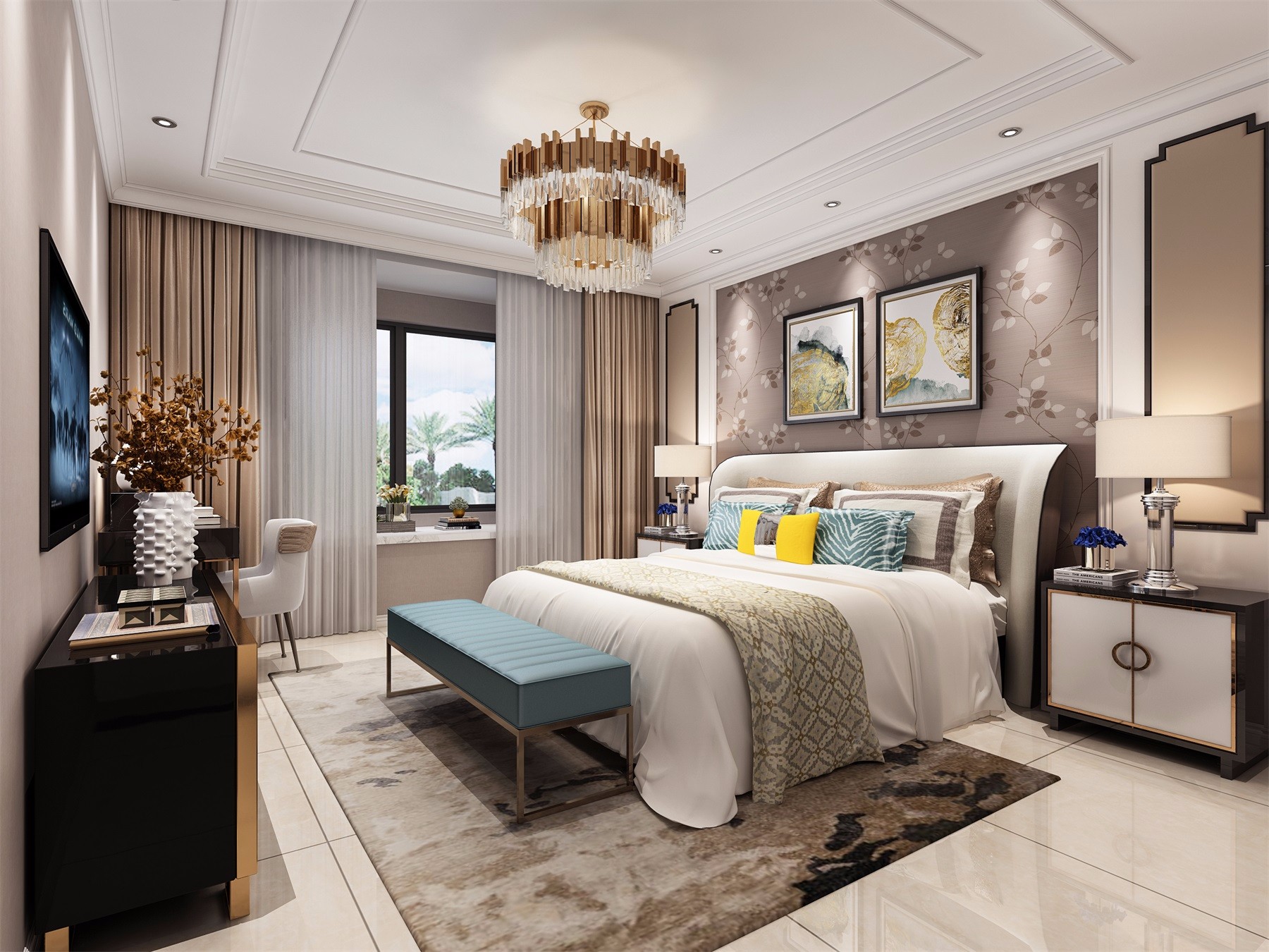 1992效果图~简欧家装 - 效果图交流区-建e室内设计网