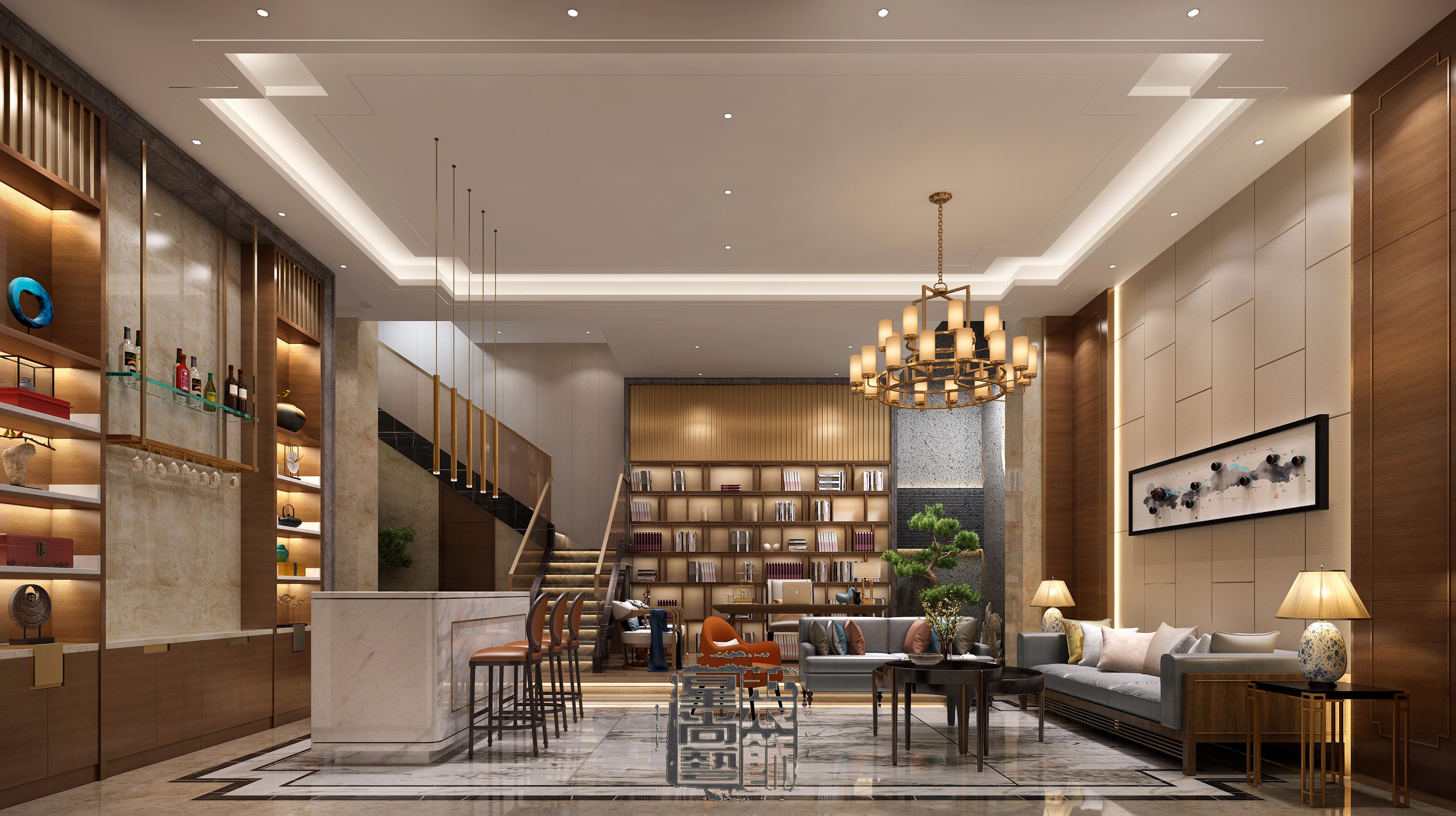 拾乐府刘总别墅(新中式)