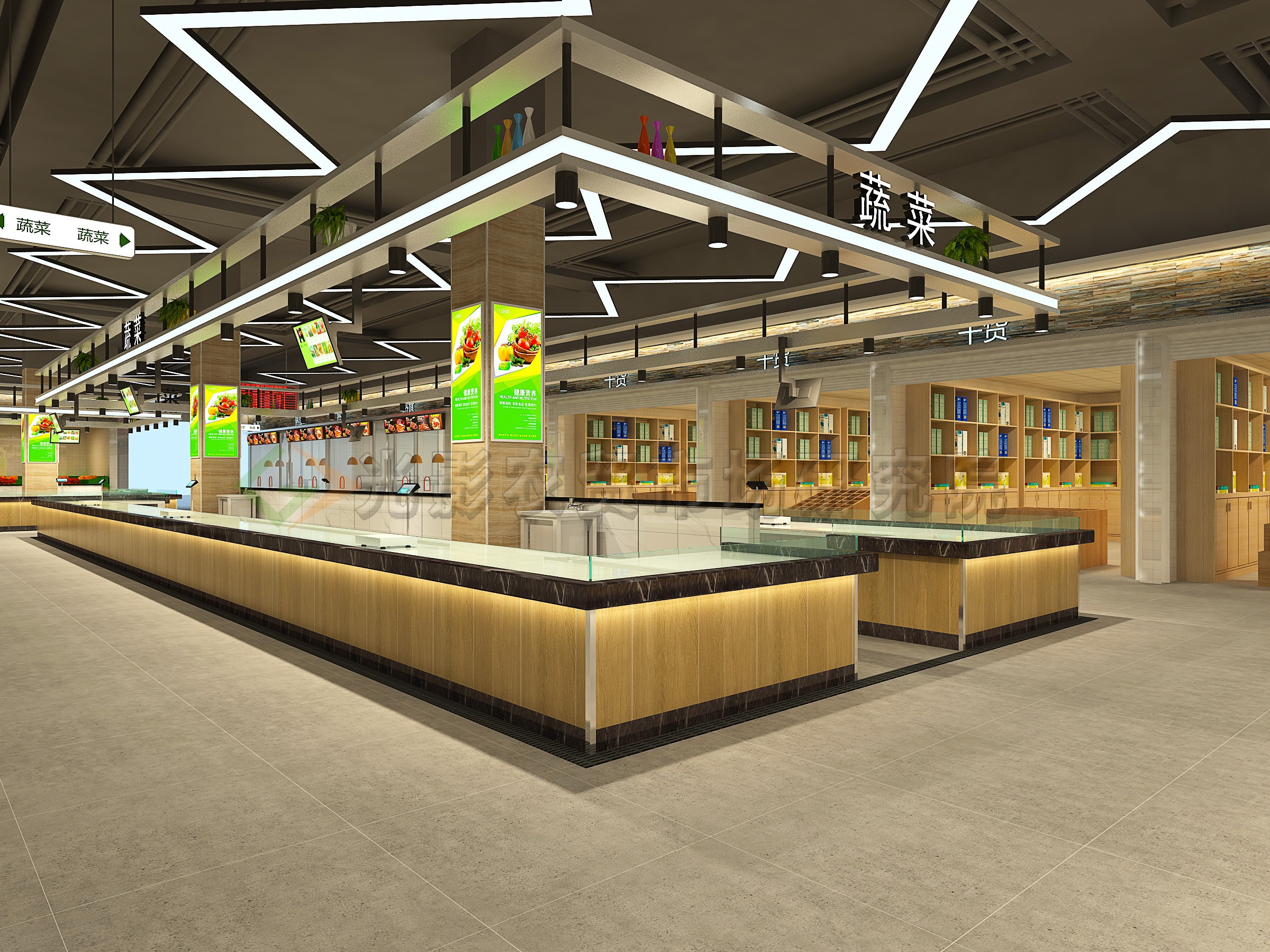 农贸市场设计案例—贵州凯里农贸市场效果图