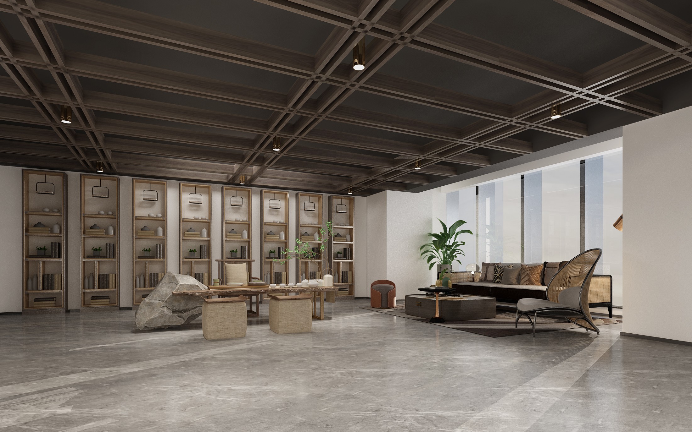 现代展厅 - 效果图交流区-建e室内设计网