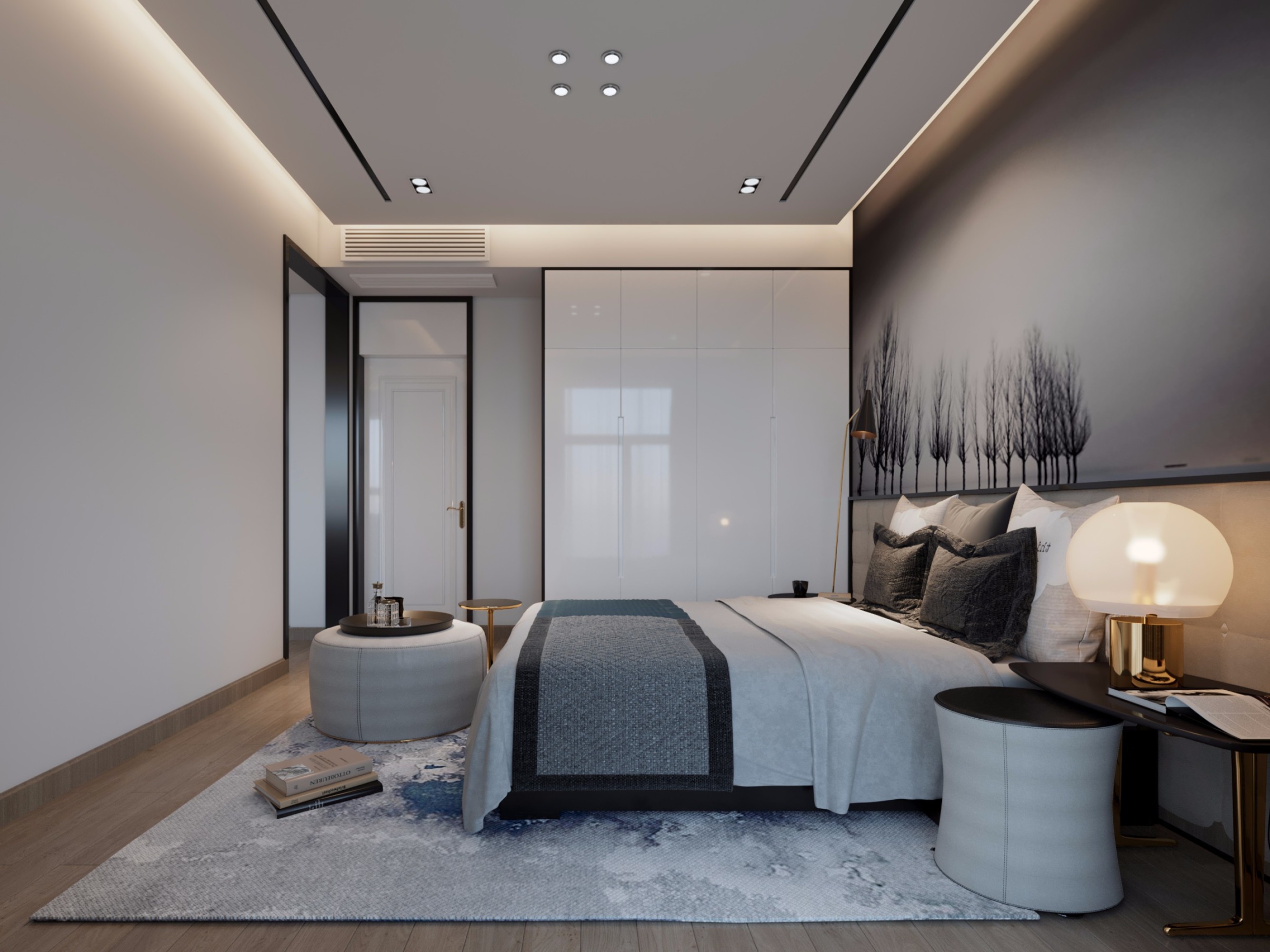 现代简约风别墅设计[ID: 110118335]_建e效果图