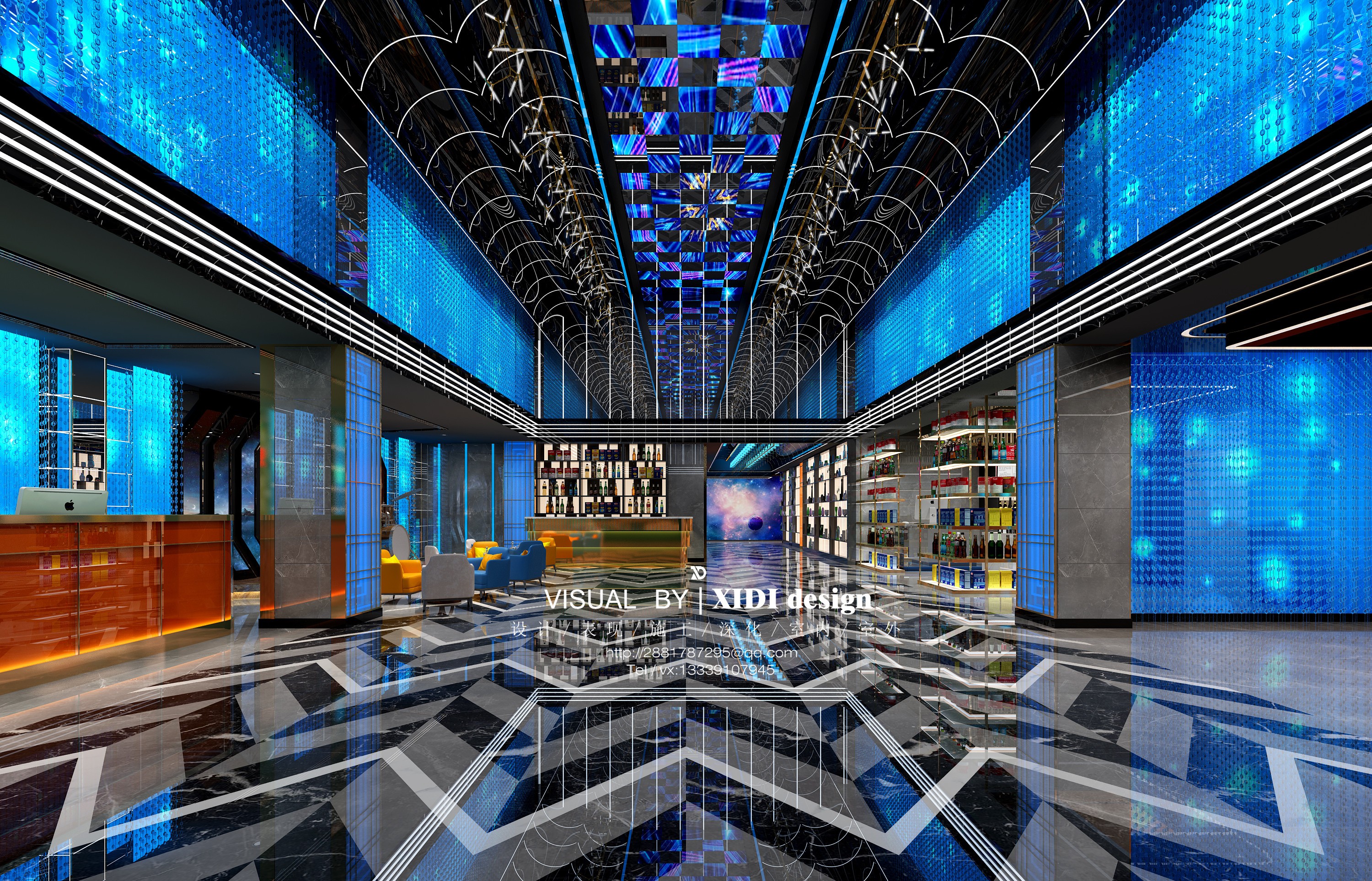 混搭豪华ktv会所大厅包厢设计 - 效果图交流区-建e室内设计网