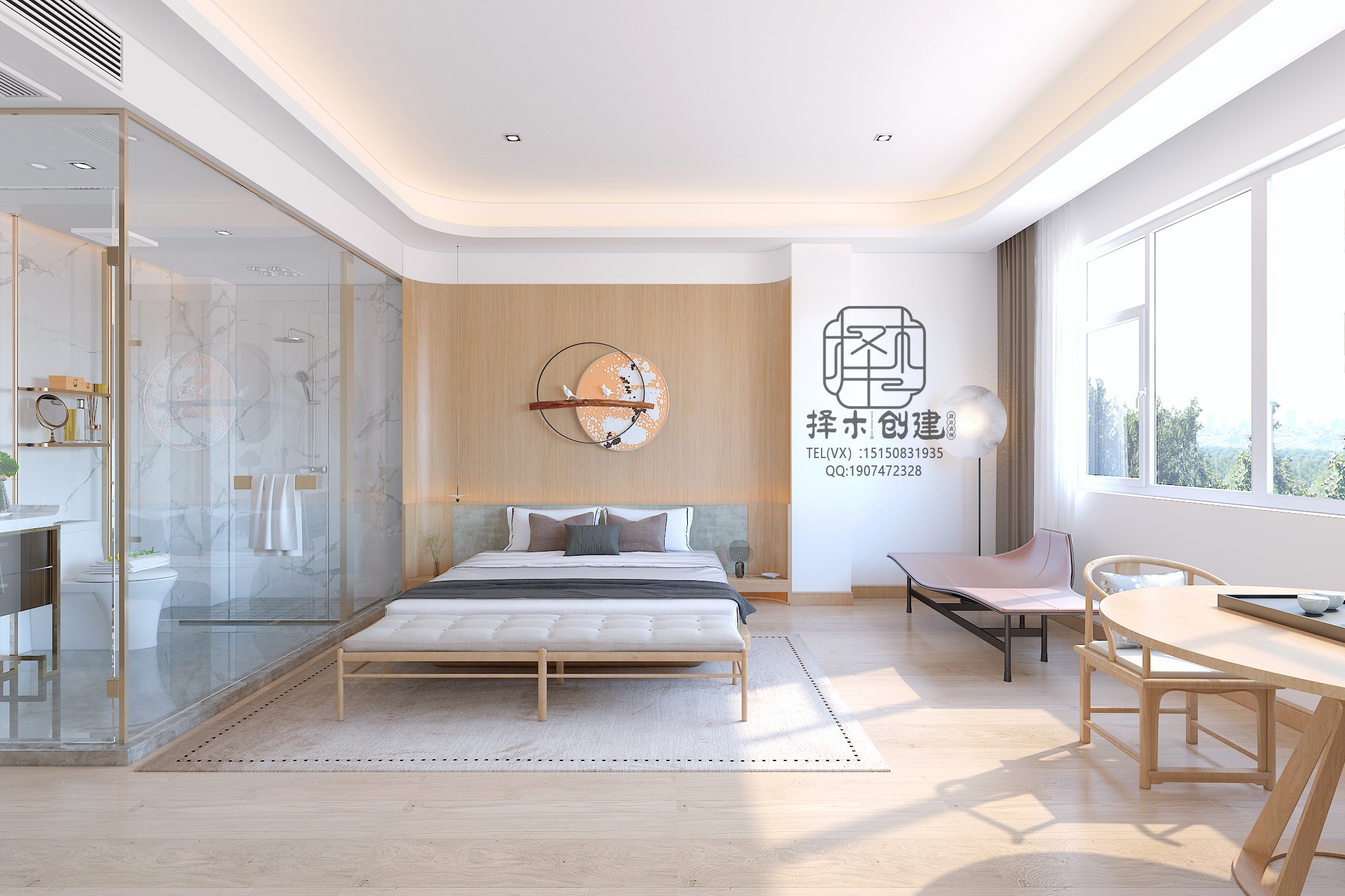 新中式民宿设计 - 效果图交流区-建E室内设计网