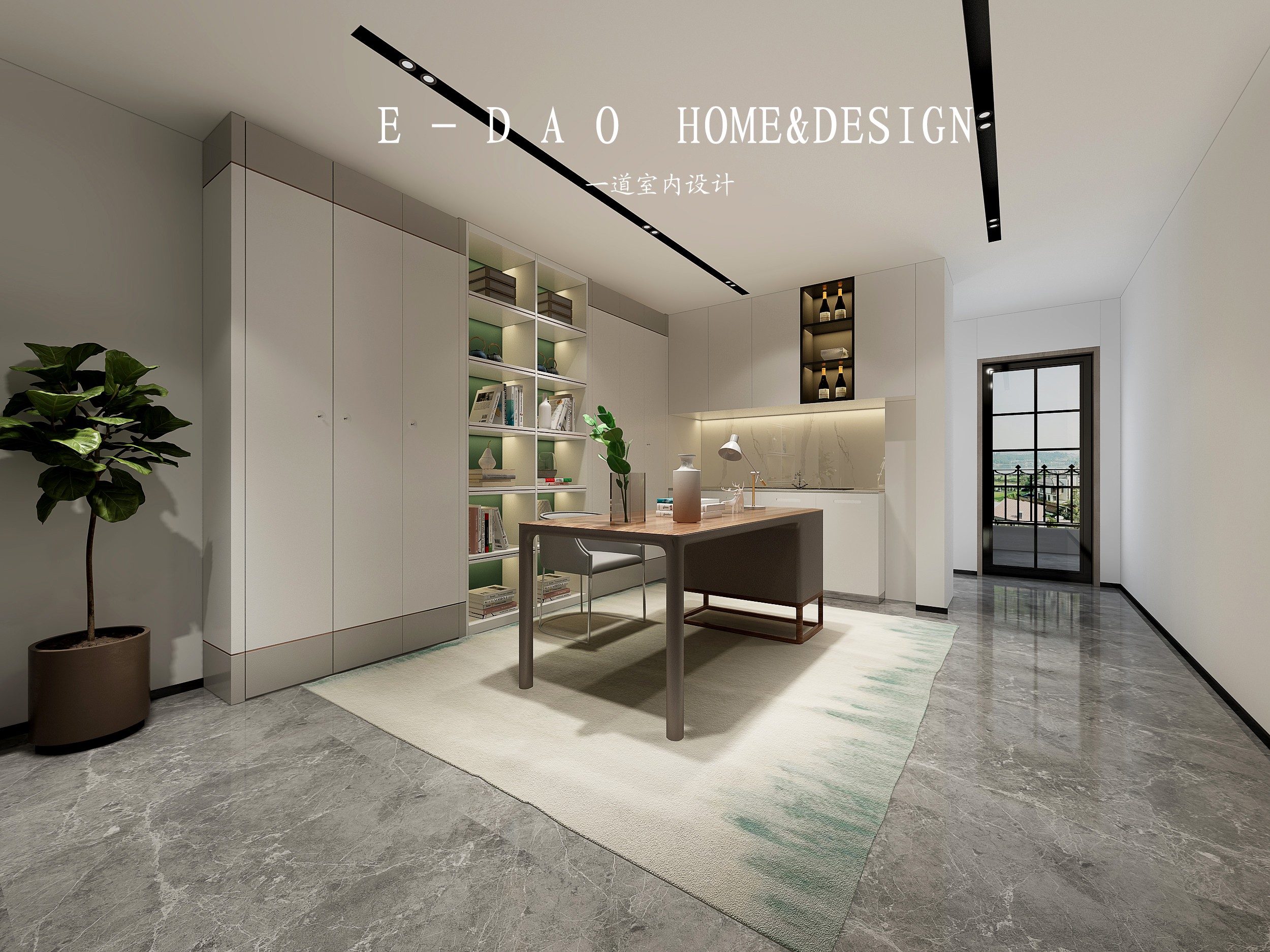 一道设计 专业室内设计团队打造极简港式风格 别墅设计