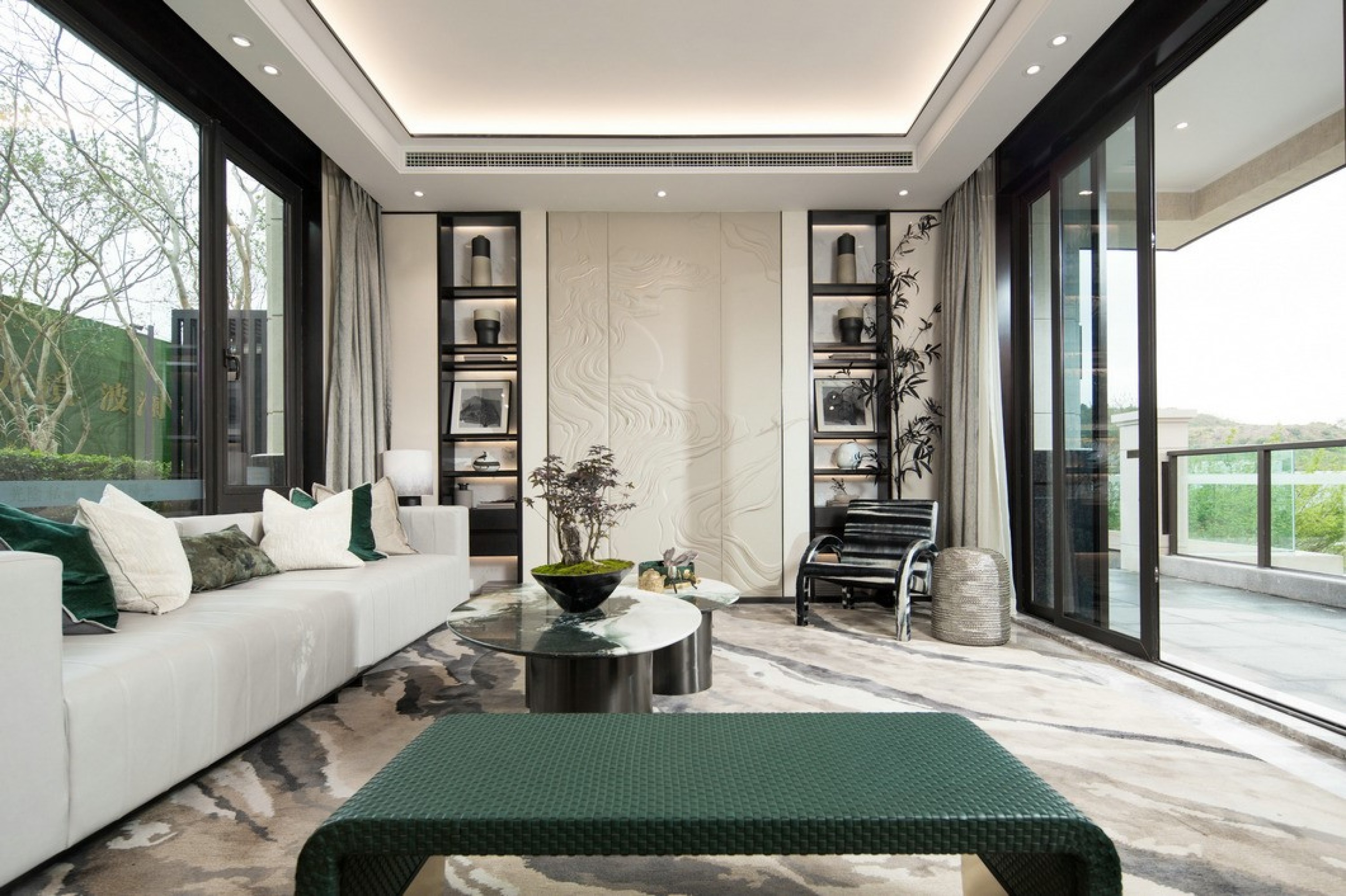 新中式别墅设计[ID: 111363569]_建e效果图