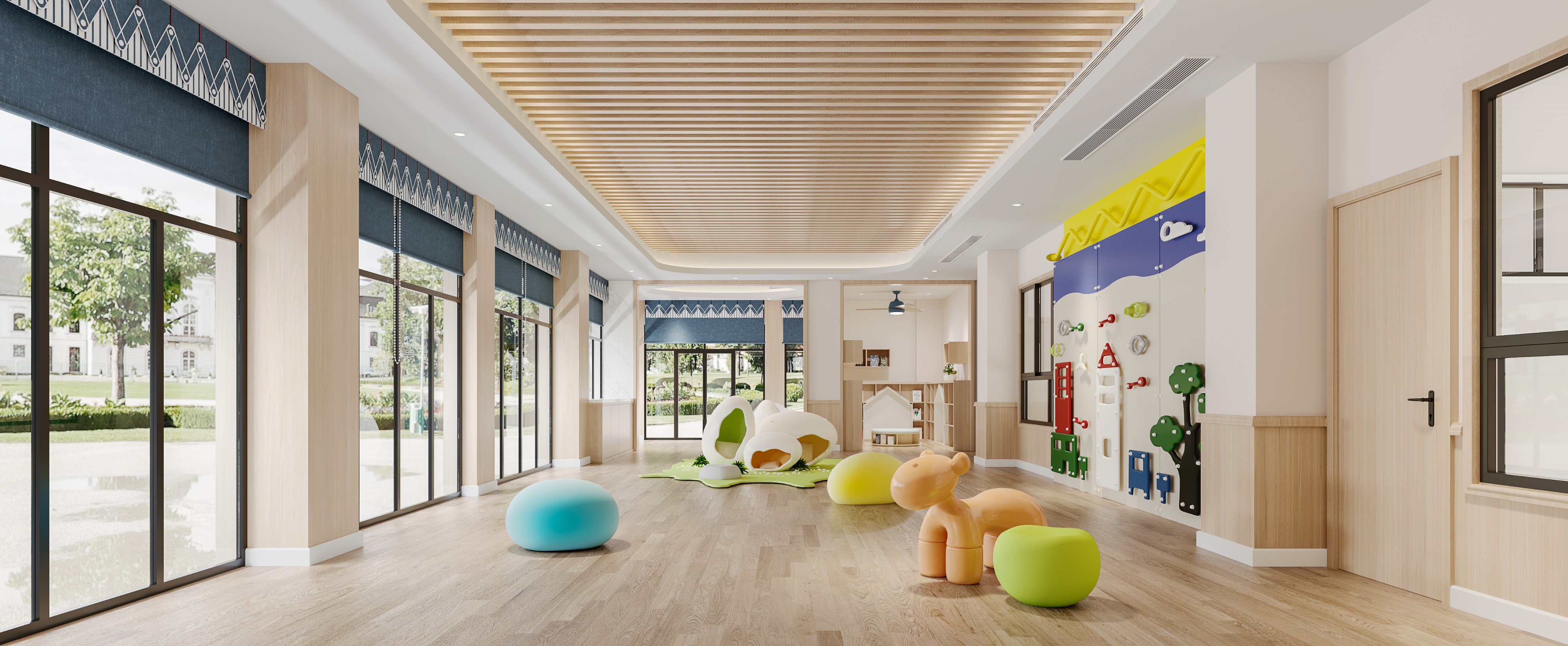 现代早教中心设计 - 效果图交流区-建e室内设计网