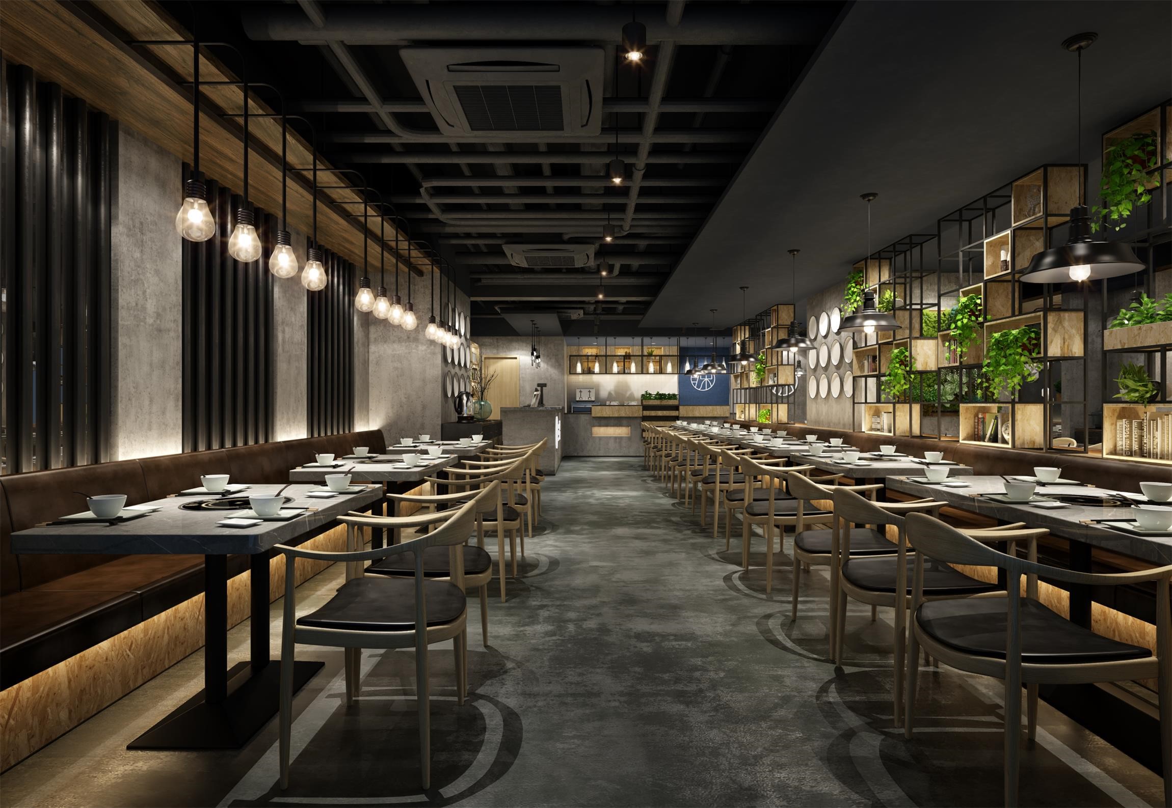 现代火锅店设计