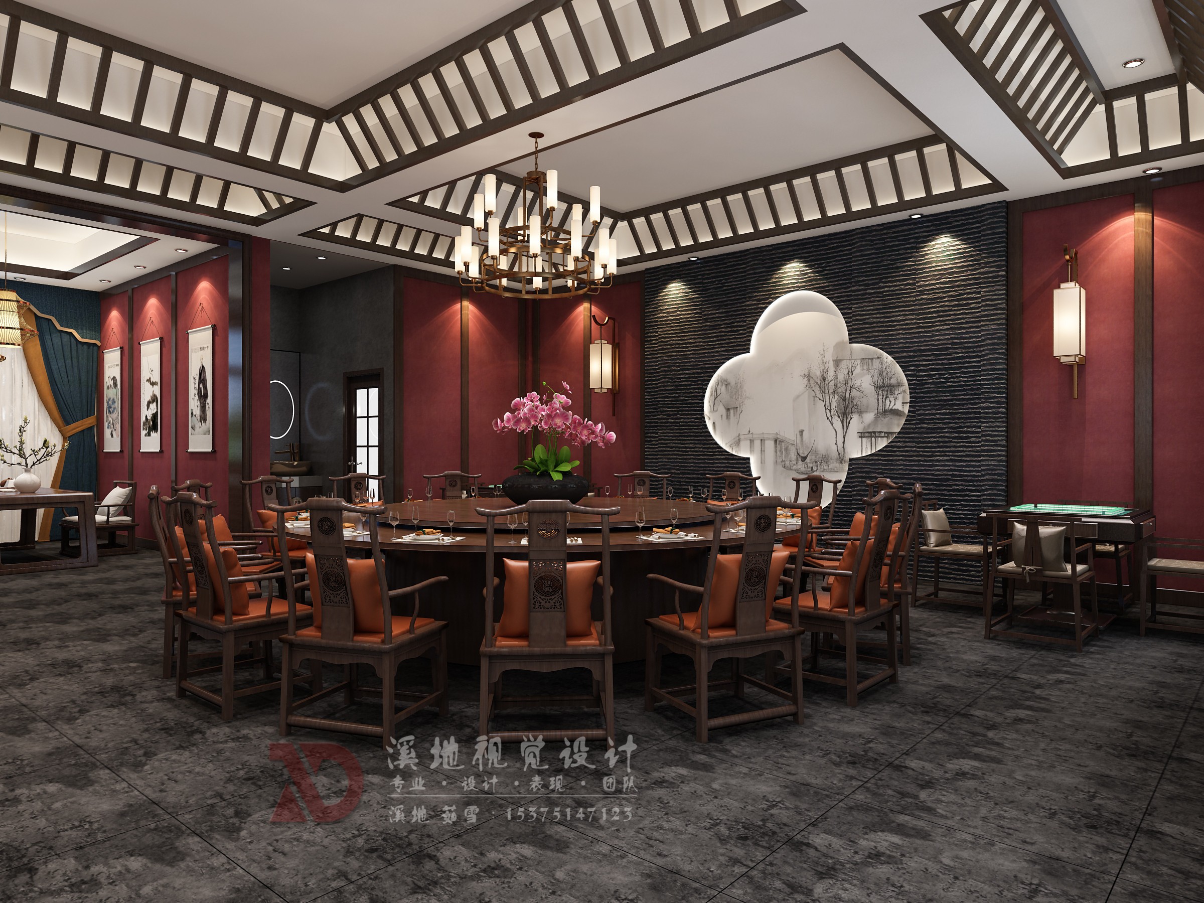 新中式会所餐饮包厢