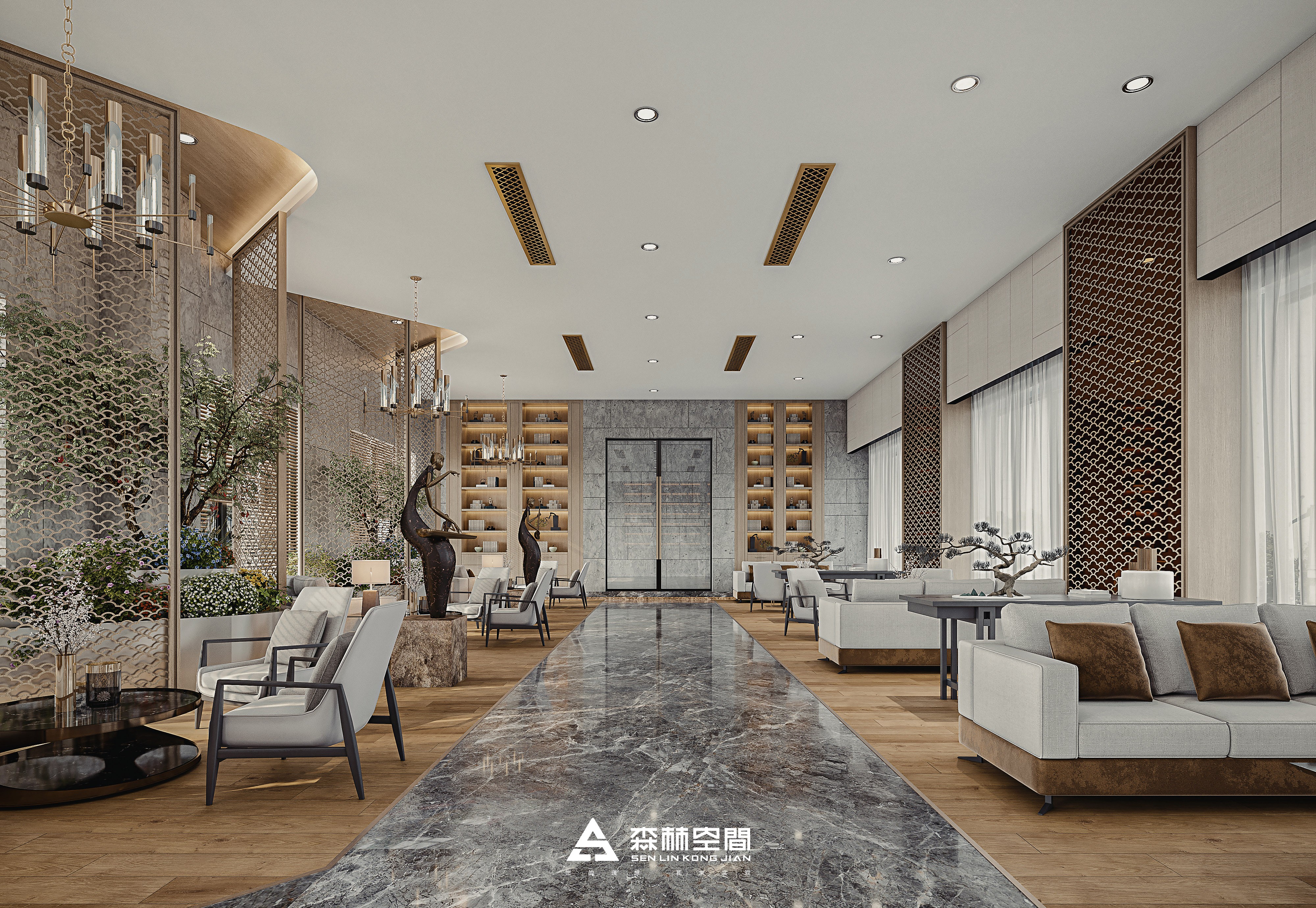 现代售楼处 - 效果图交流区-建e室内设计网